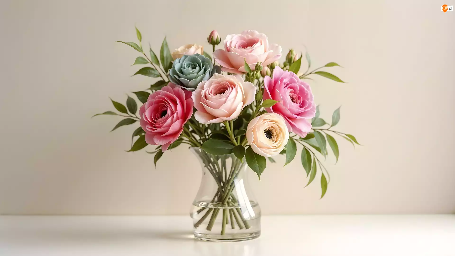 Kwiaty, Wazon, Kolorowe