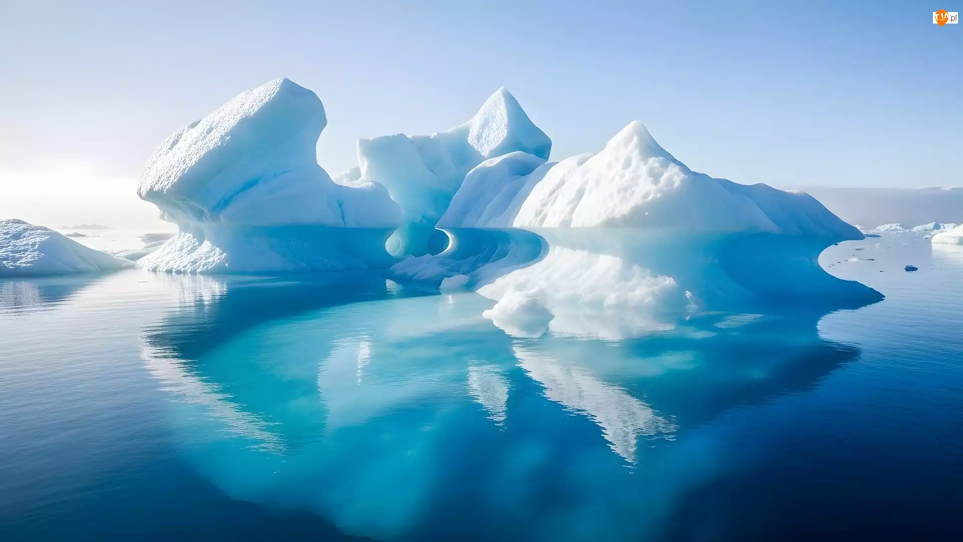 Odbicie, Morze, Góry lodowe