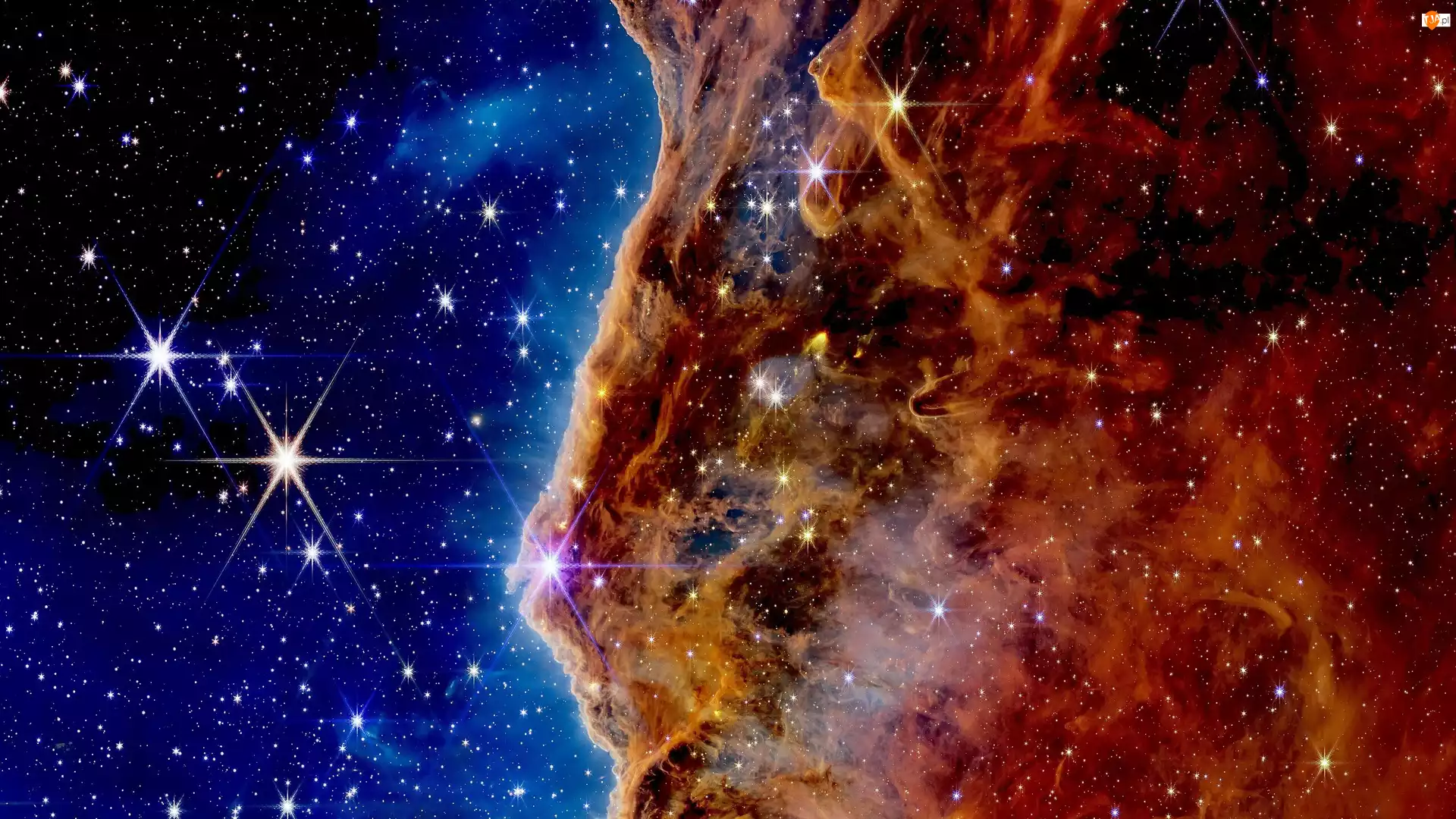 Kosmos, Gwiazdy, Promienie, Mgławica