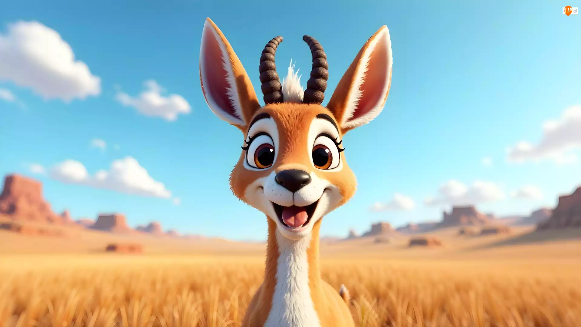 Grafika, Wesoła, Antylopa