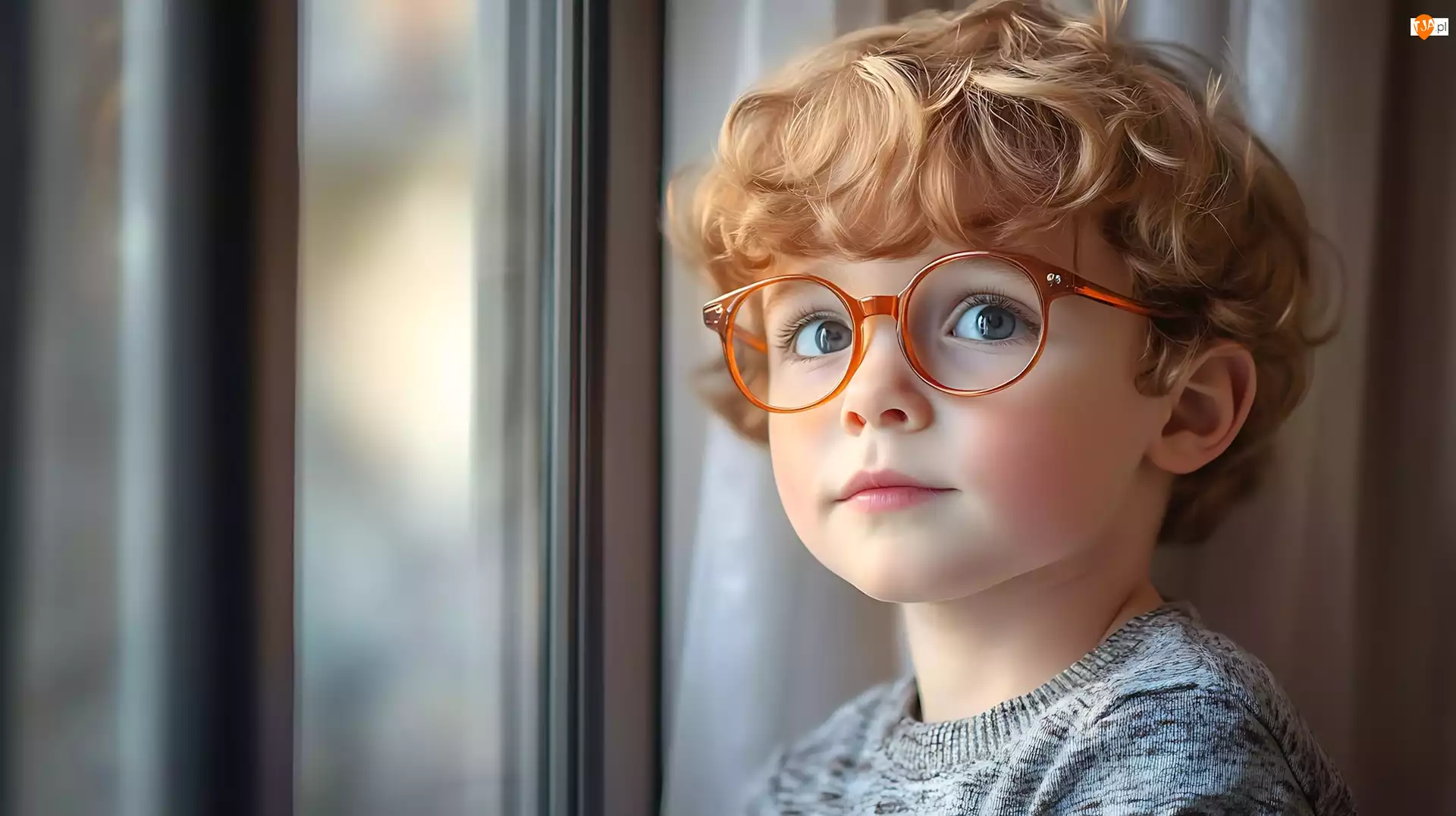 Rude, Okulary, Chłopiec, Dziecko, Włosy