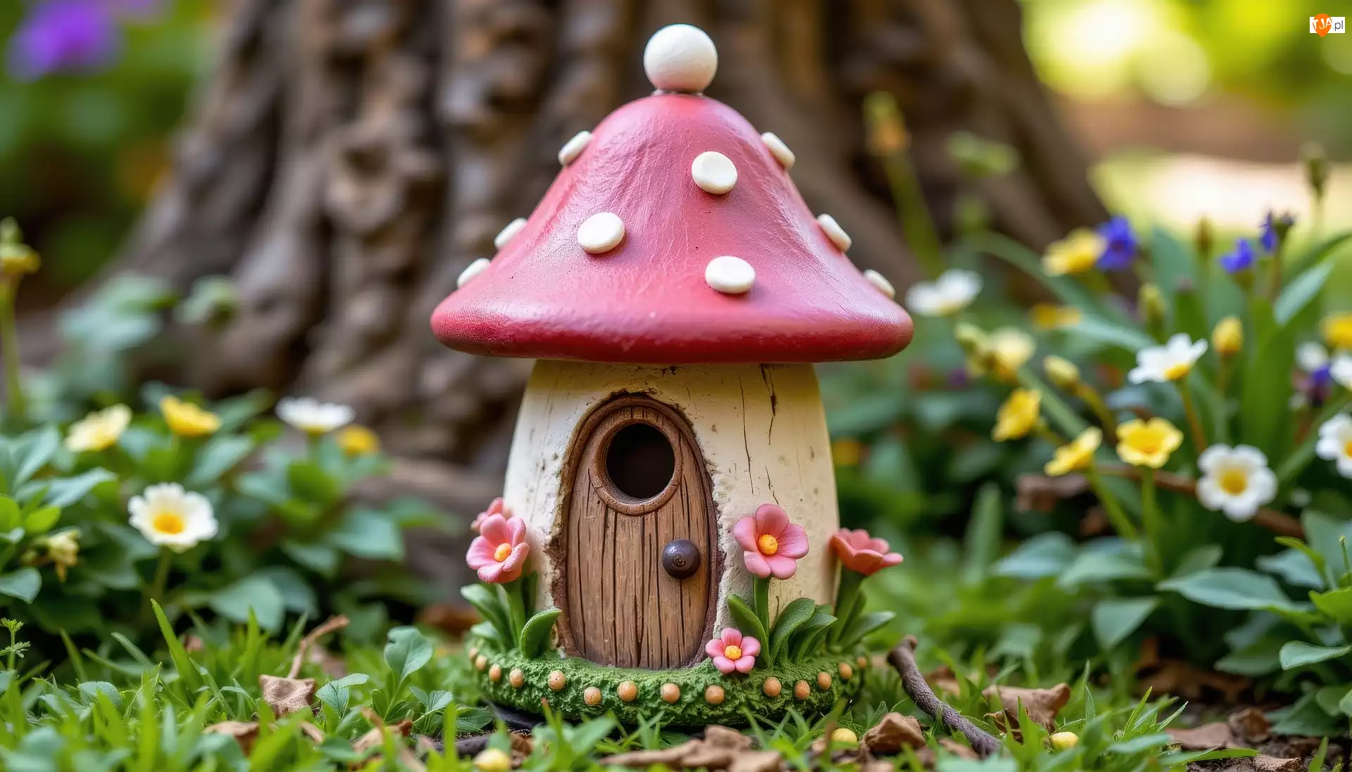 Grzybek, Dekoracja, Kwiaty