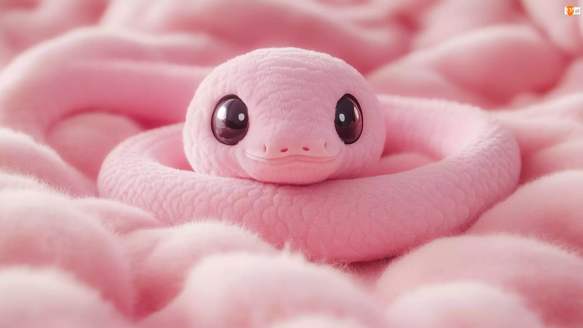 Różowy, Wąż, Pluszowy