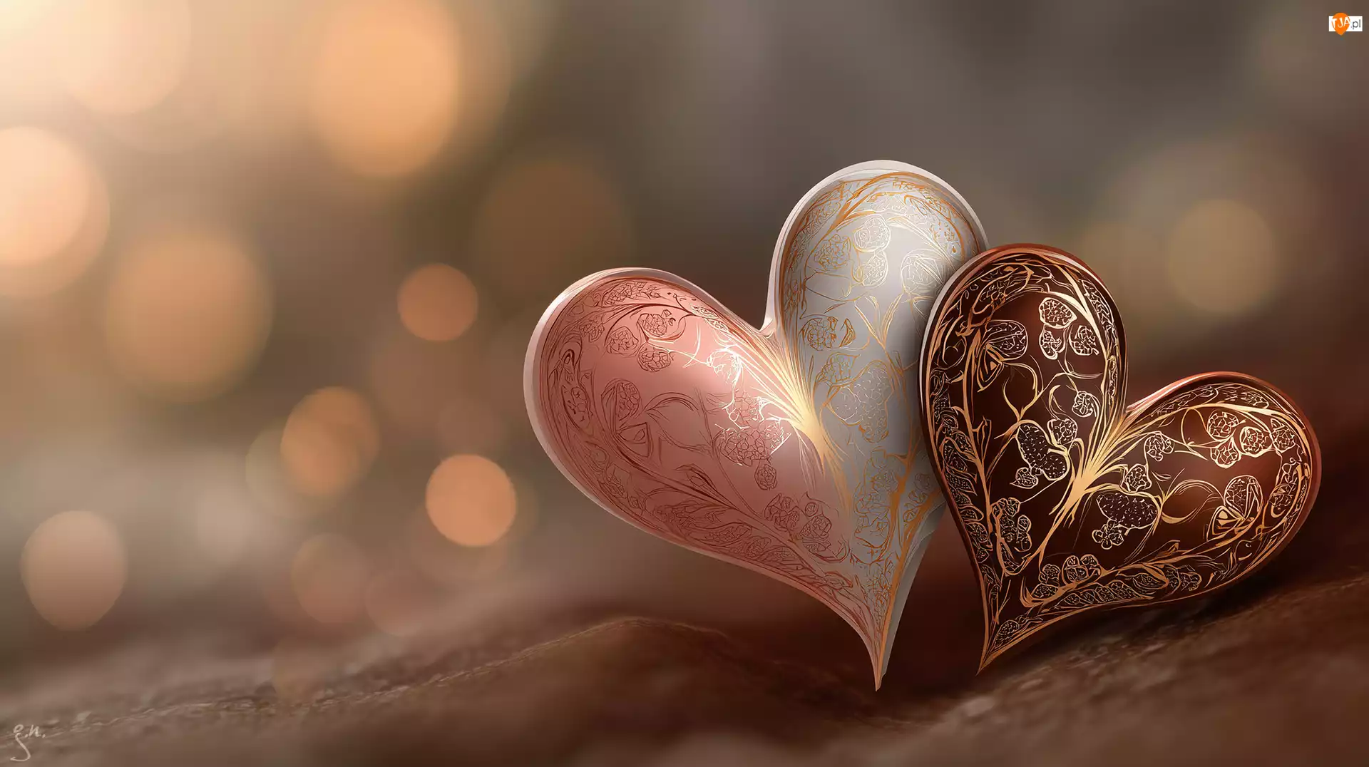 Grafika AI, Dwa, Serca, Wzory