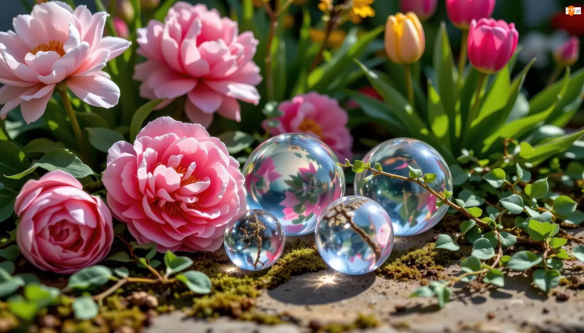 Kule, Piwonie, Szklane