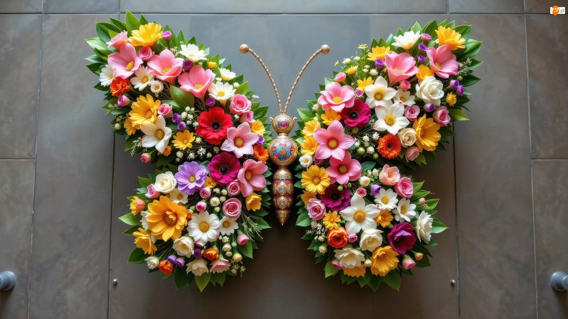 Kwiaty, Kwiatowy, Motyl, Kolorowe