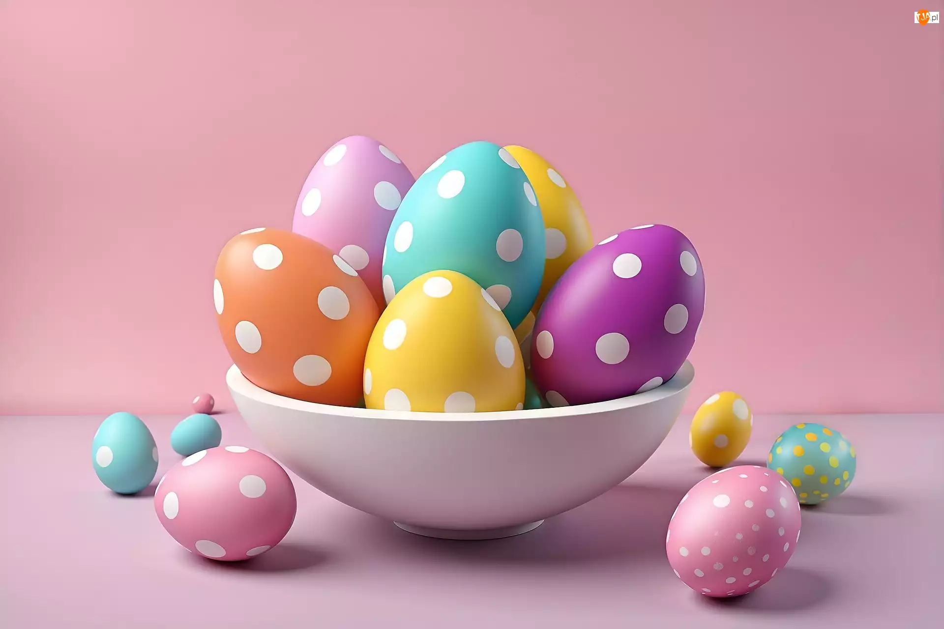 Miska, Wielkanoc, Jajka, Pisanki