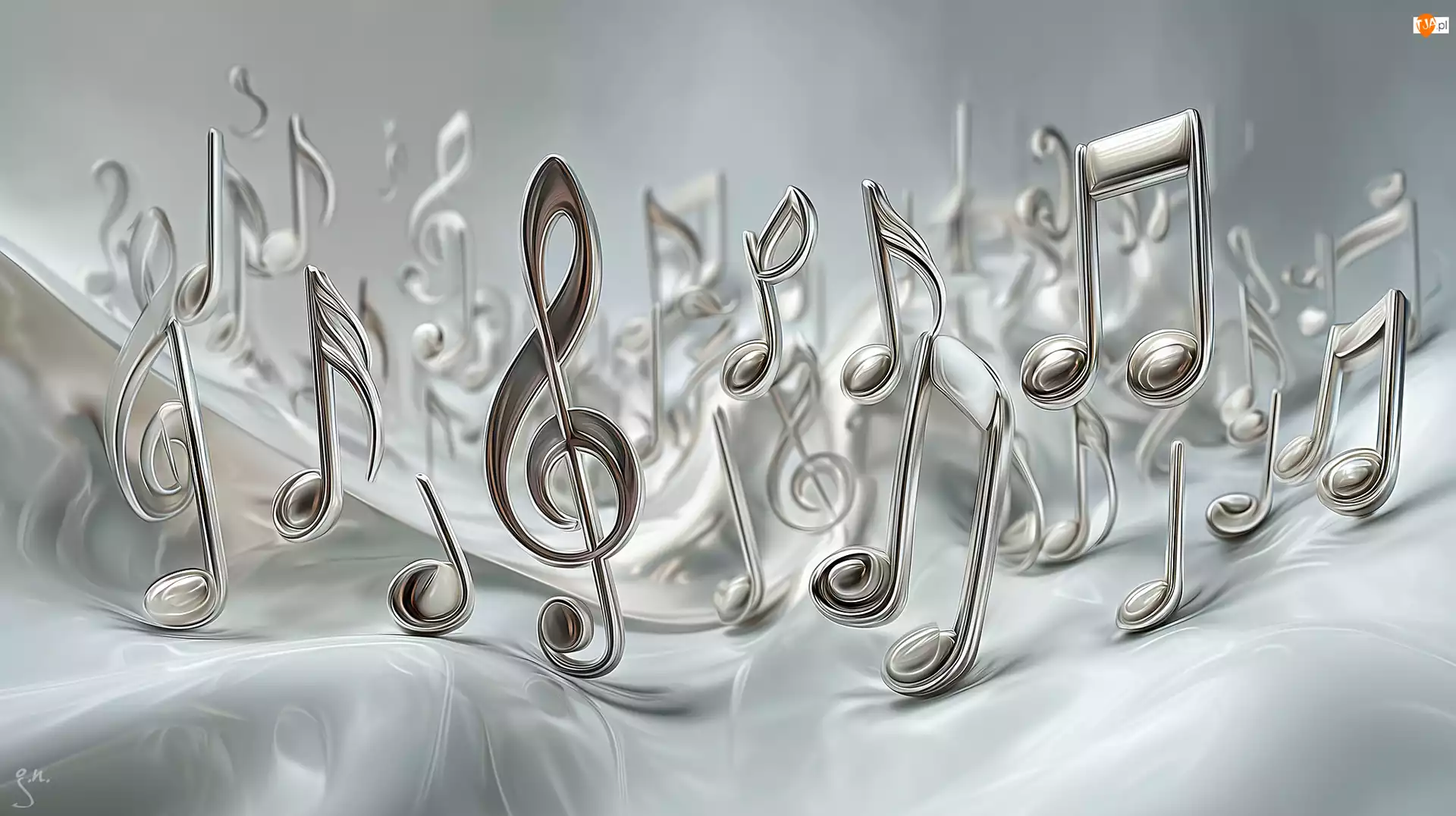 Grafika AI, Srebrzyste, Nuty