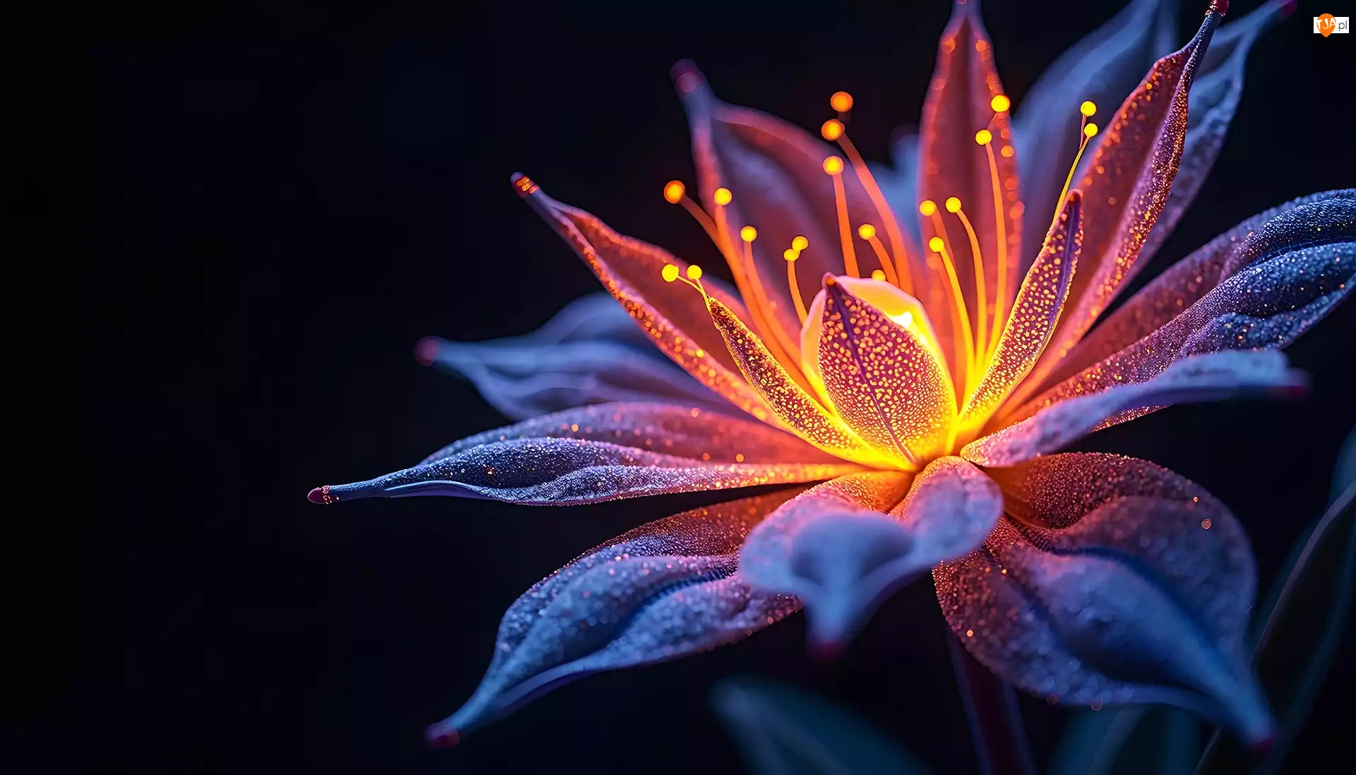 Grafika, Świetlisty, Kwiat