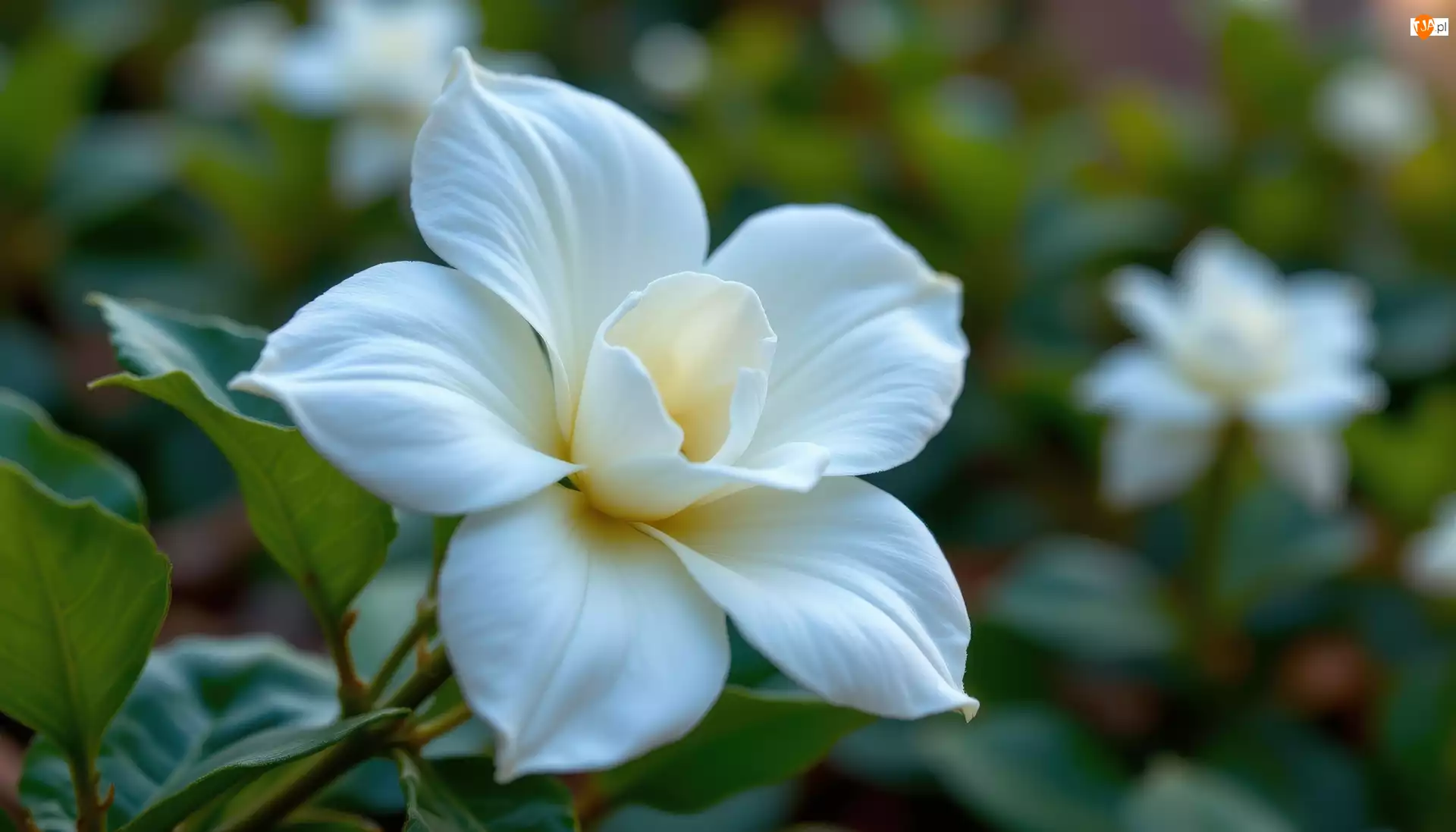 Zbliżenie, Biały, Kwiat, Listki