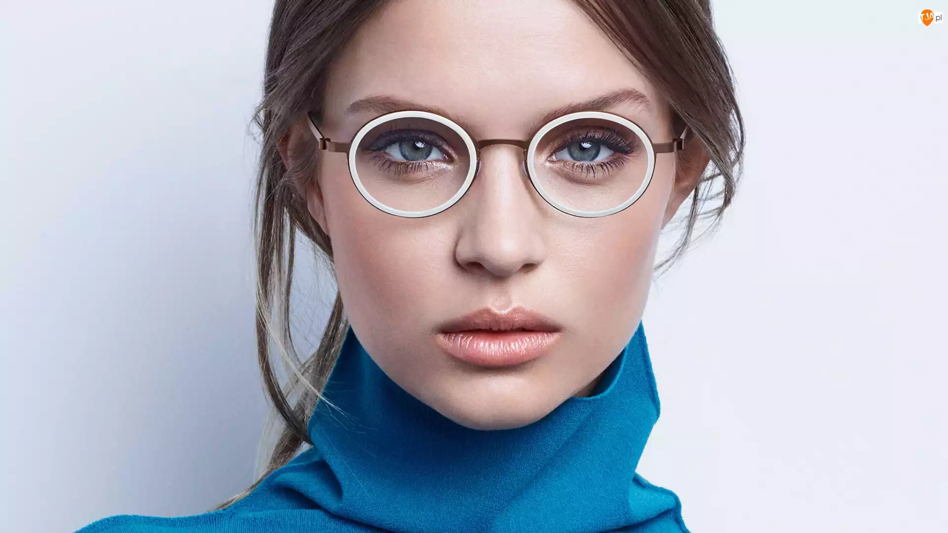 Golf, Kobieta, Okulary, Niebieski