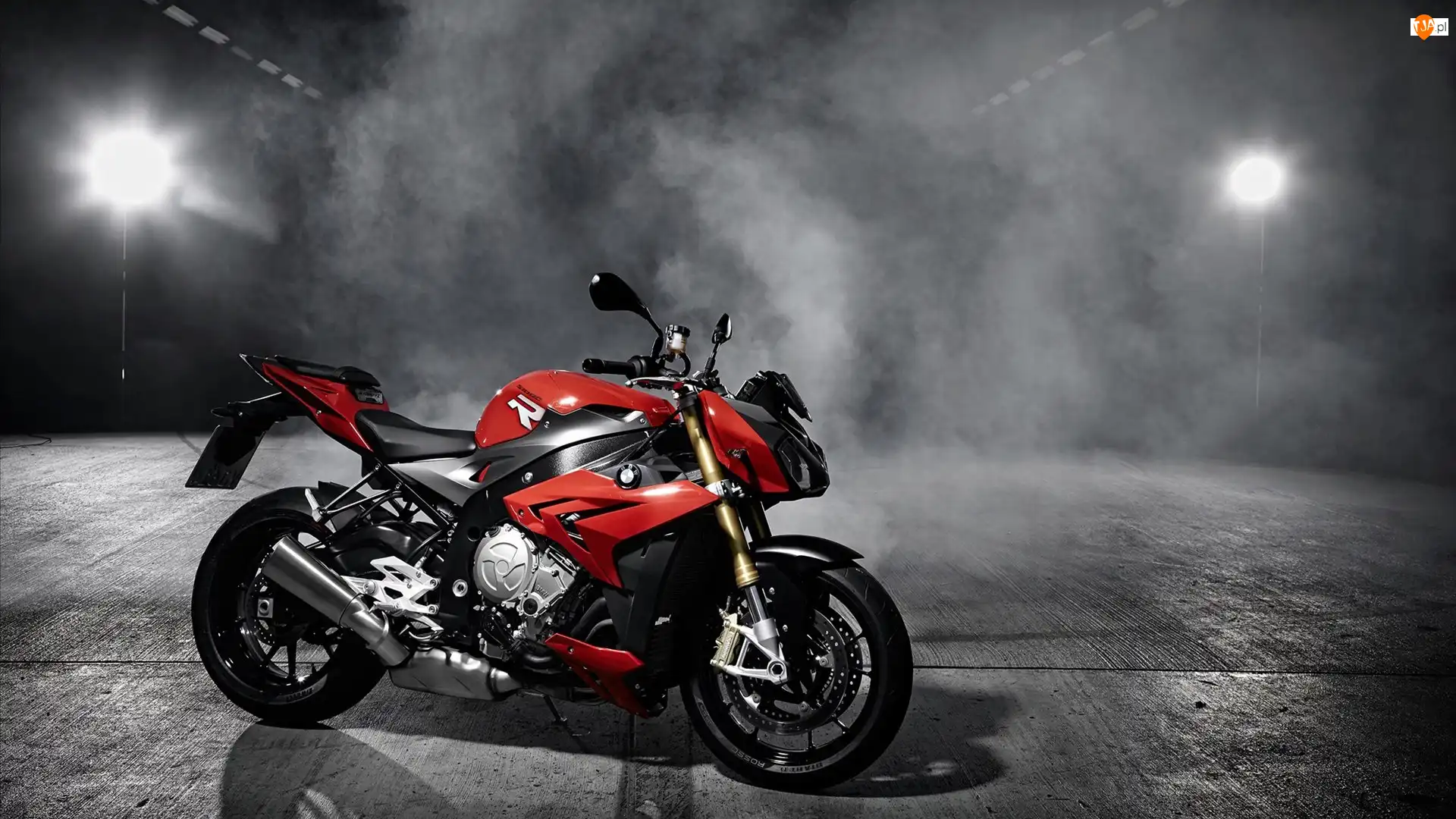 2014, Światła, S1000R, BMW, Dym
