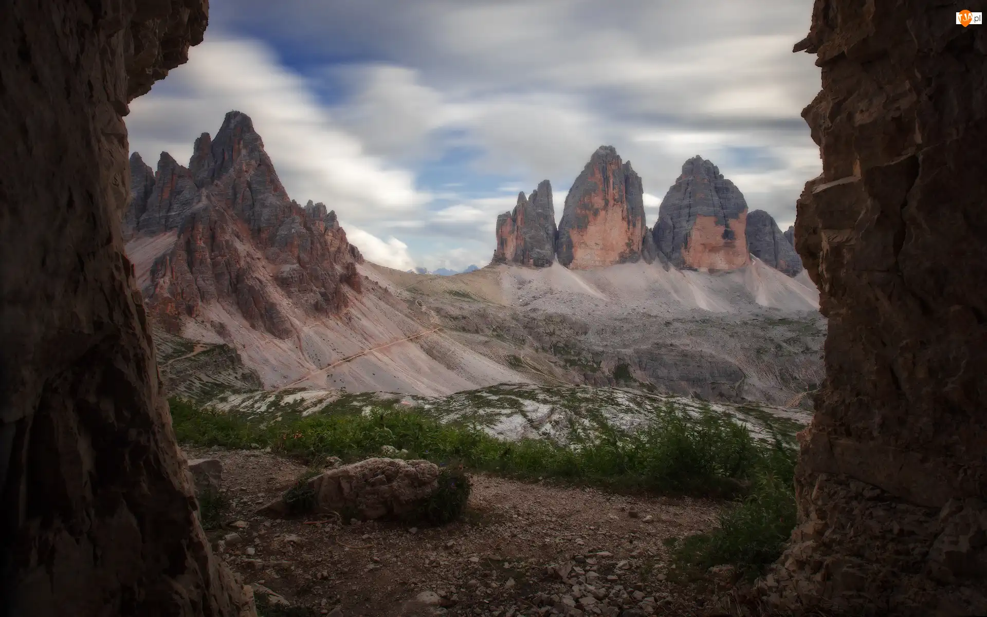 Tre Cime di Lavaredo, Włochy, Masyw, Góry, Dolomity