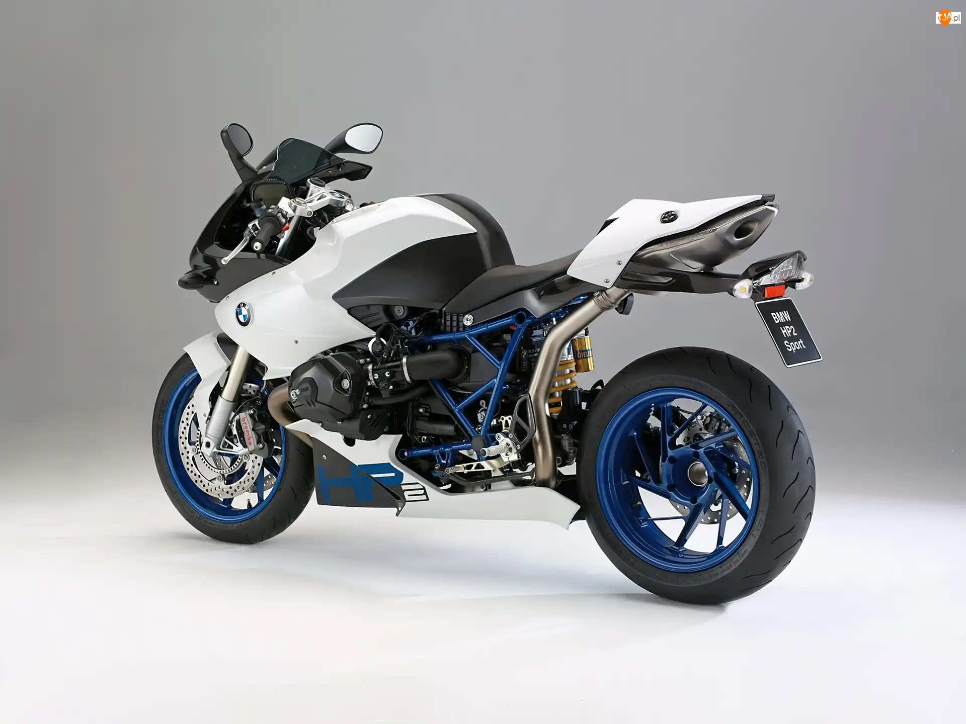 Wydechowy, BMW HP2 Sport, Rama, Układ