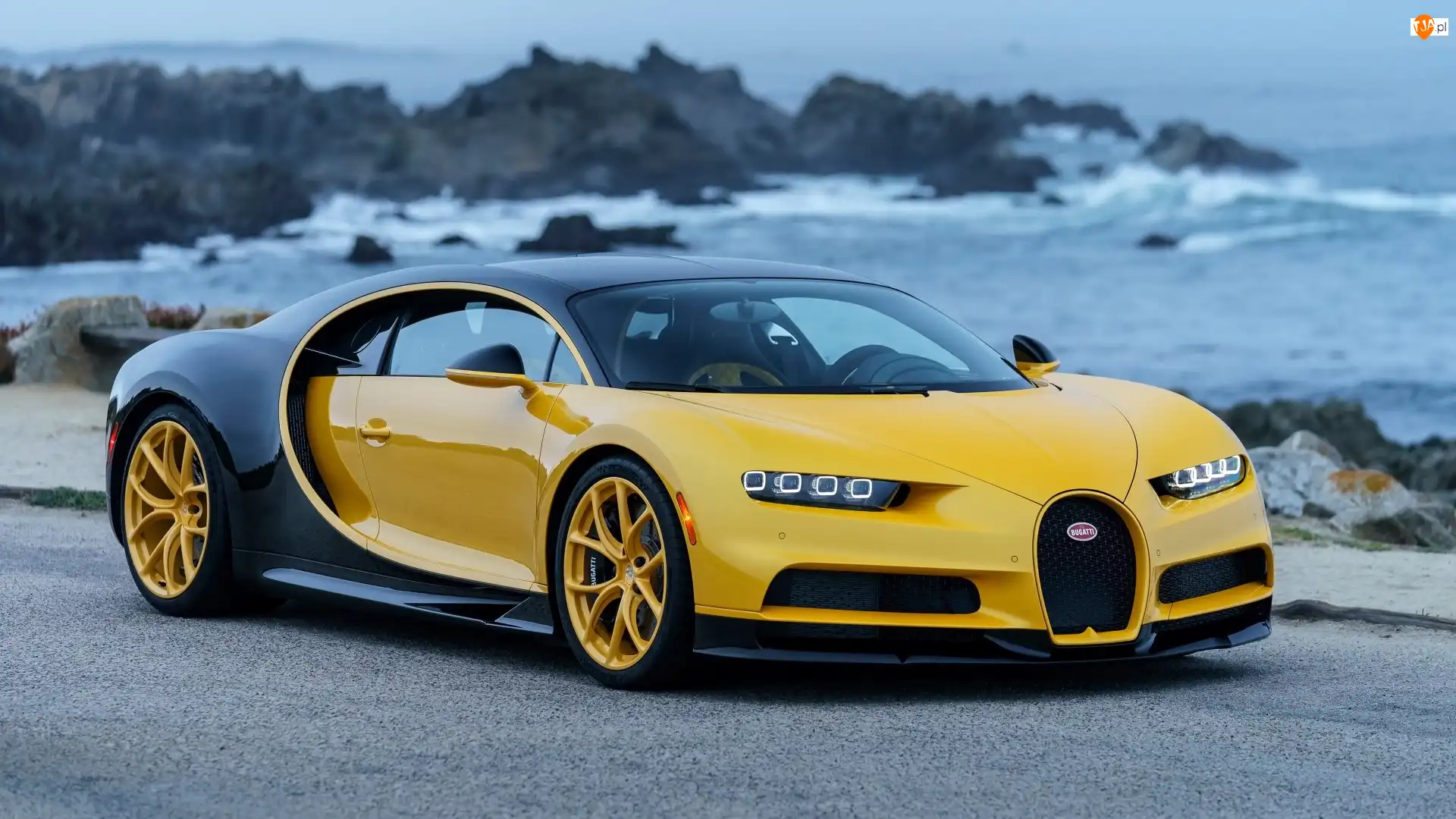 Wybrzeże, Żółto-czarny, Bugatti Chiron, 2016