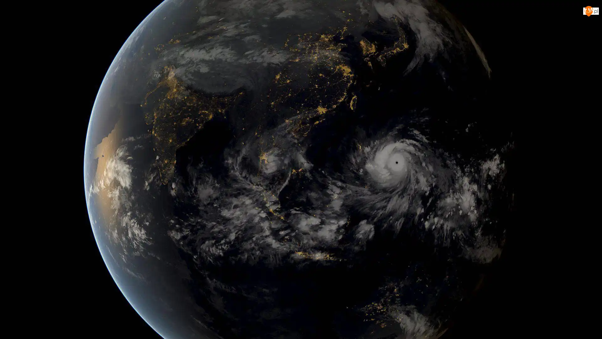 Zdjęcie satelitarne, Filipiny, Ziemia, Planeta, Tajfun Haiyan