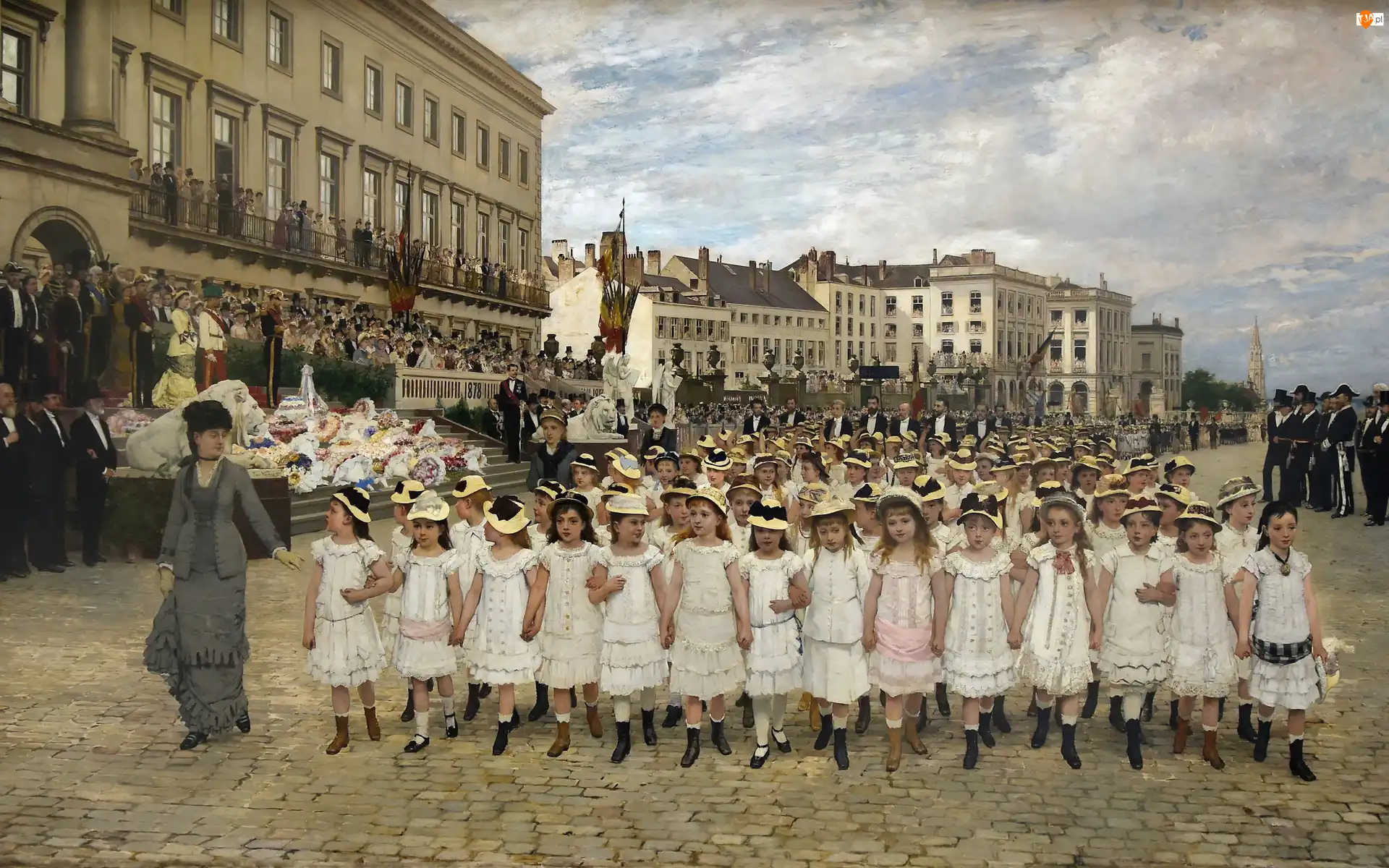 Jan Verhas, Parada, Obraz, Malarstwo, Dzieci