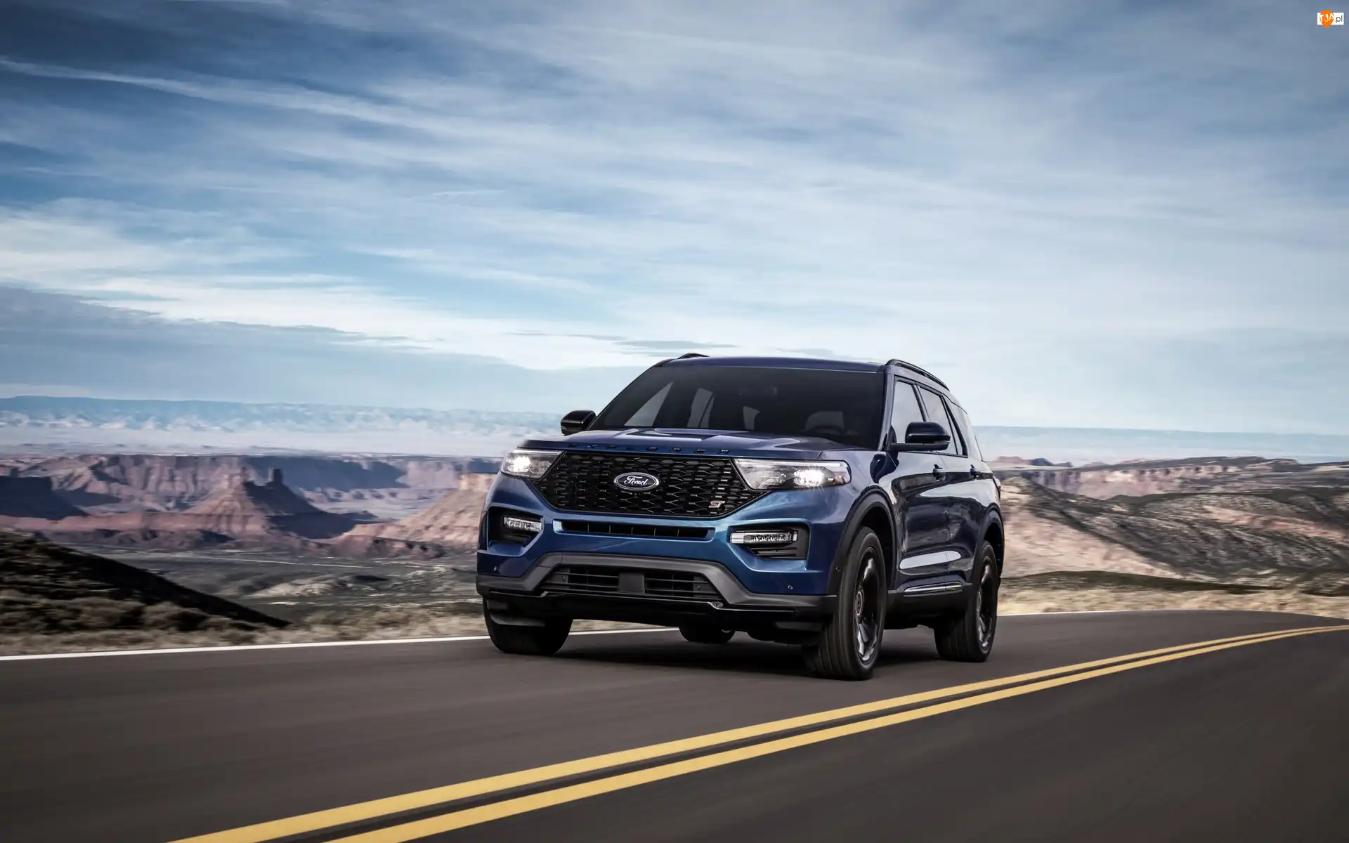2020, Niebieski, Ford Explorer ST