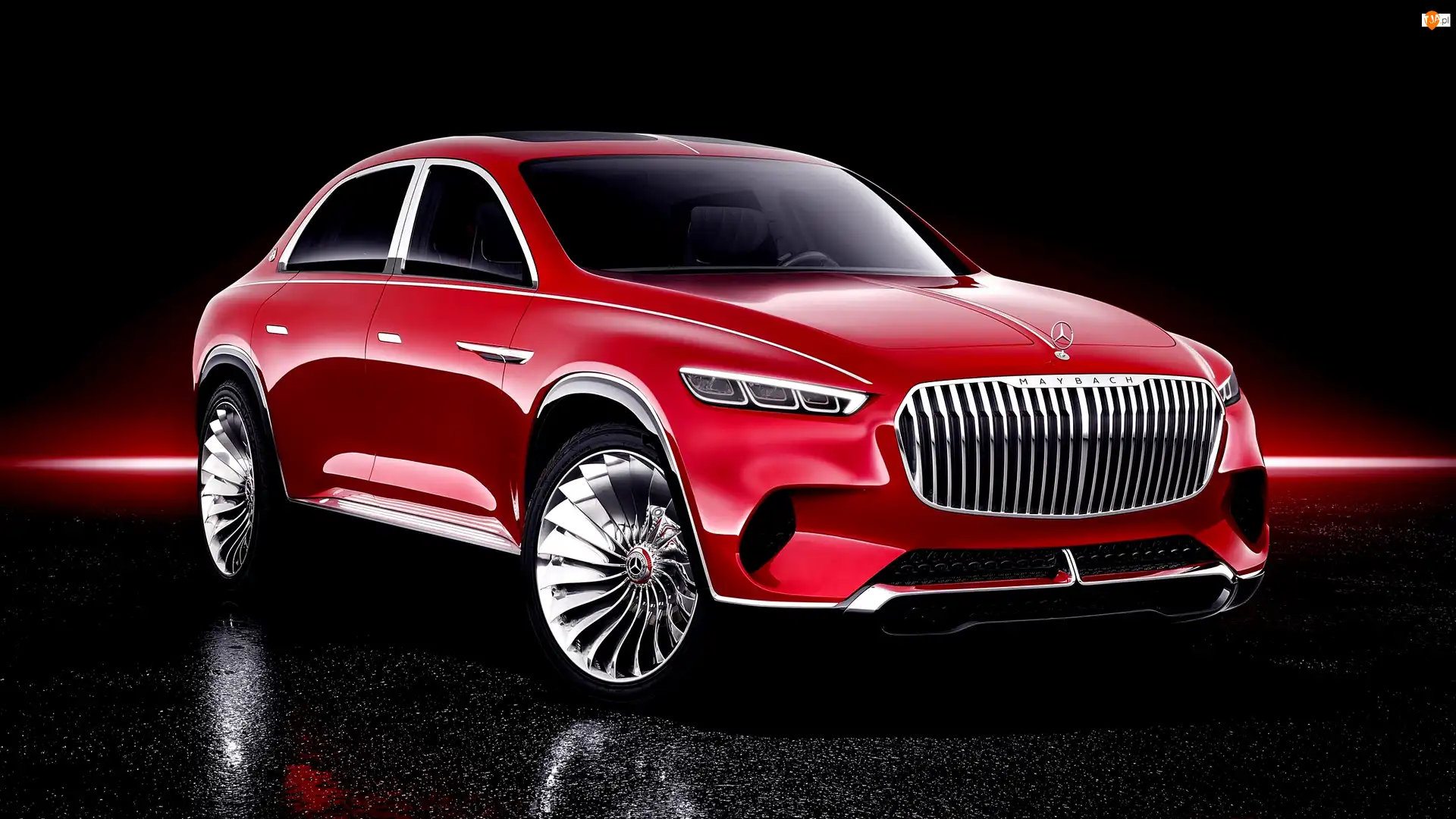 Czarne tło, Mercedes Maybach Ultimate Luxury, SUV, Concept