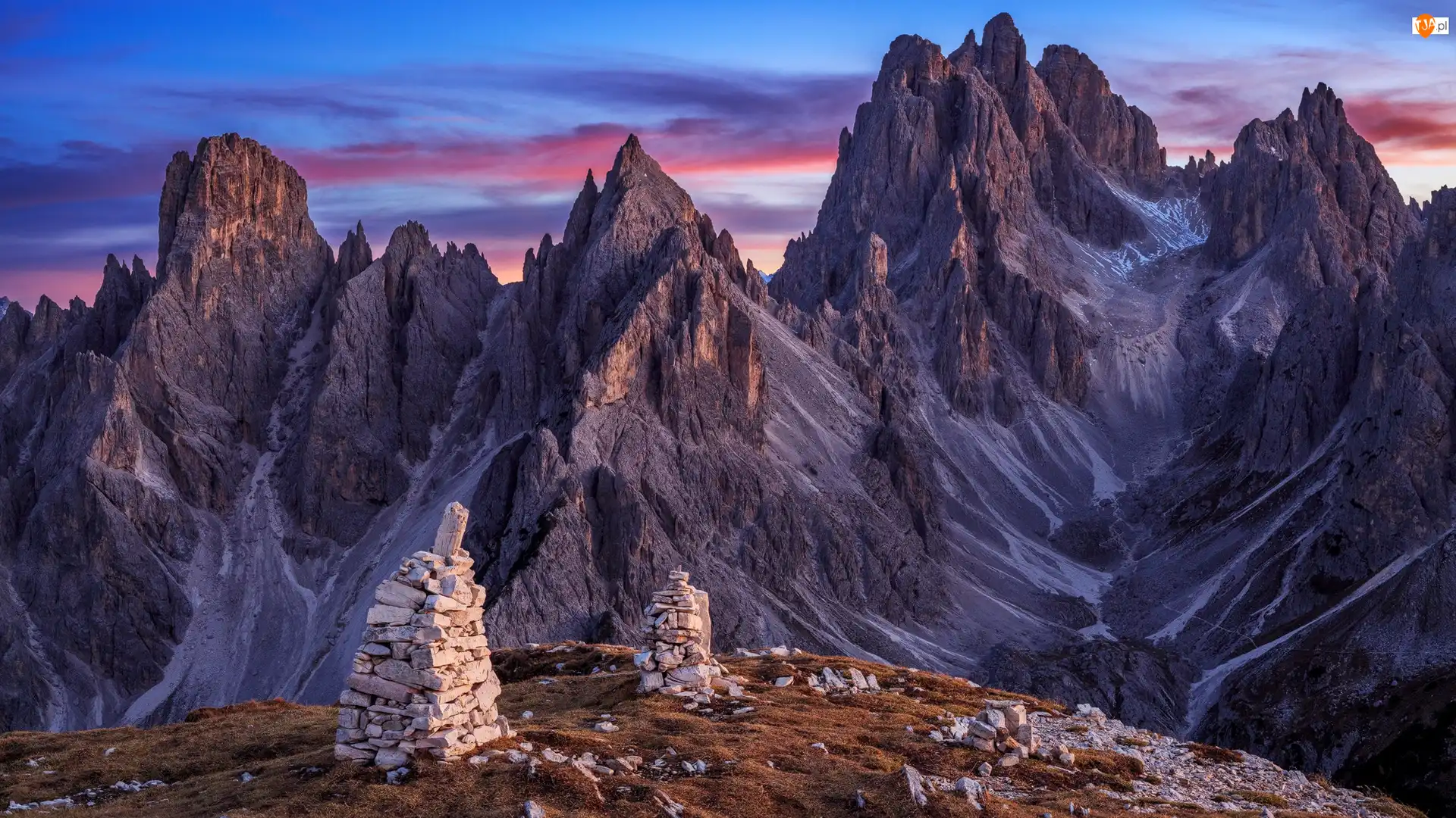 Dolomity, Góry, Skały, Kamienie, Masyw Cadini di Misurina, Włochy