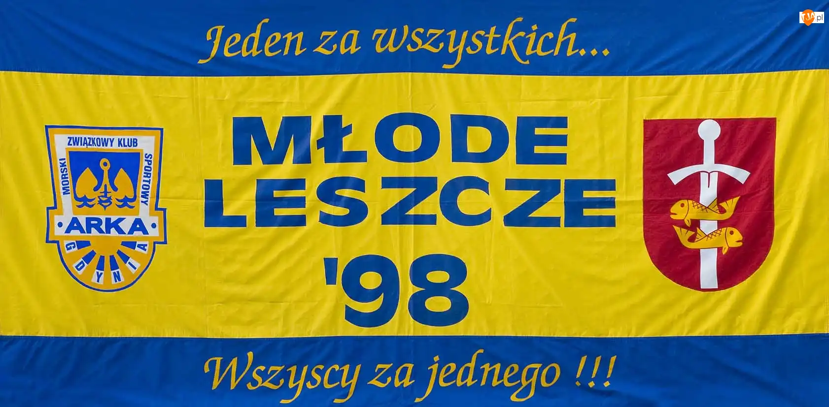 Młode Leszcze, Flaga, Arka Gdynia