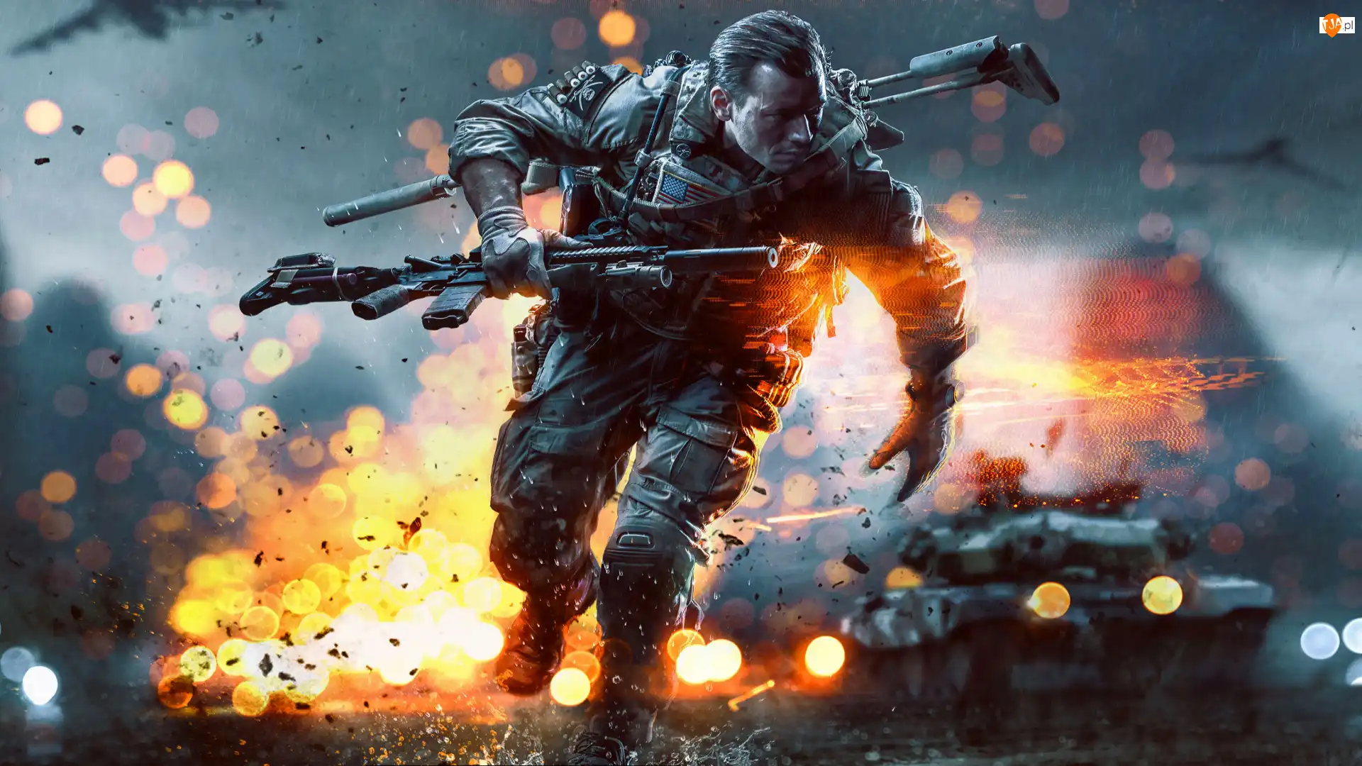 Walka, Gra, Ogień, Broń, Battlefield 5, Wybuchy, Czołg, Żołnierz