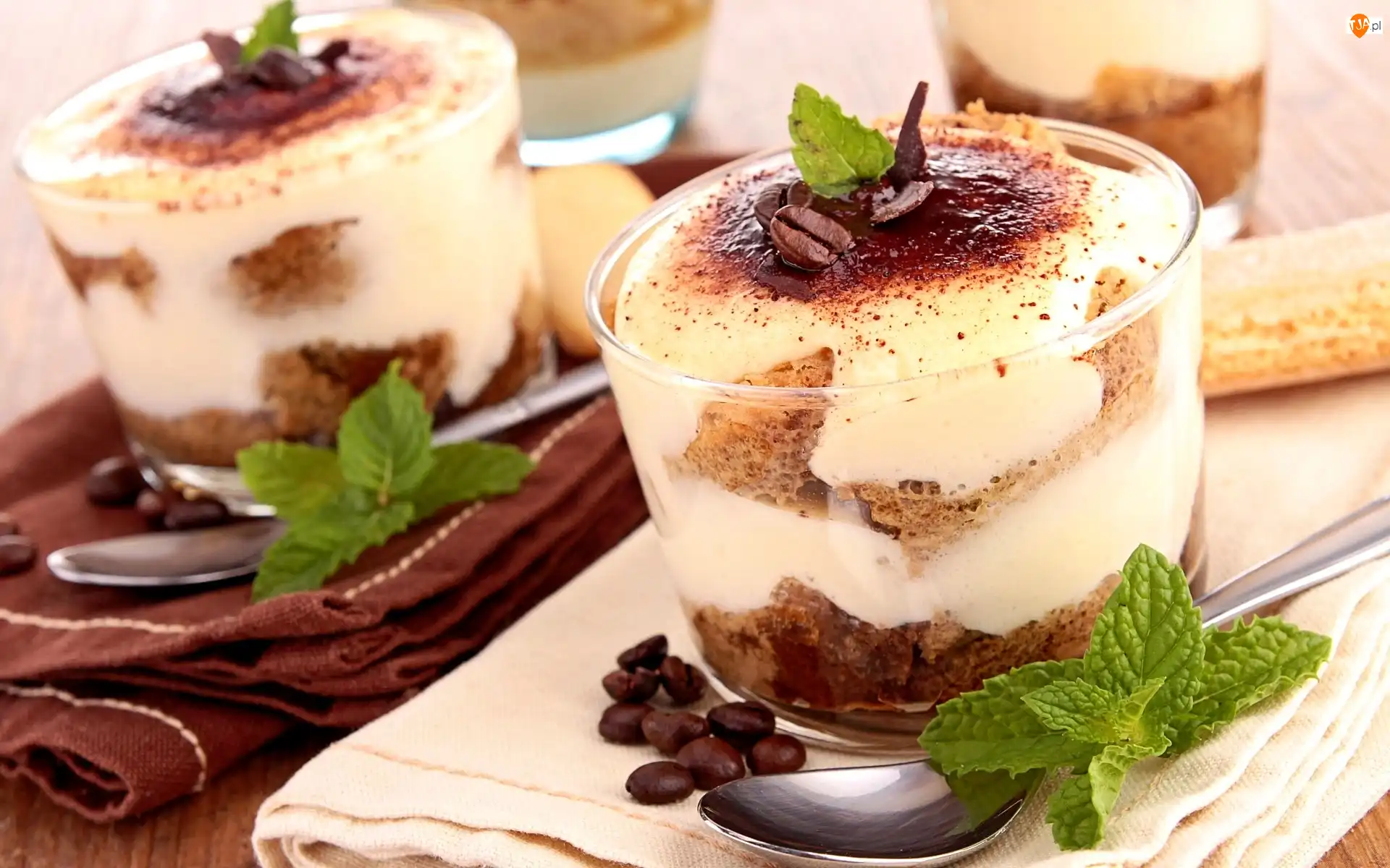 Czekolada, Mięta, Tiramisu, Deser, Kawa