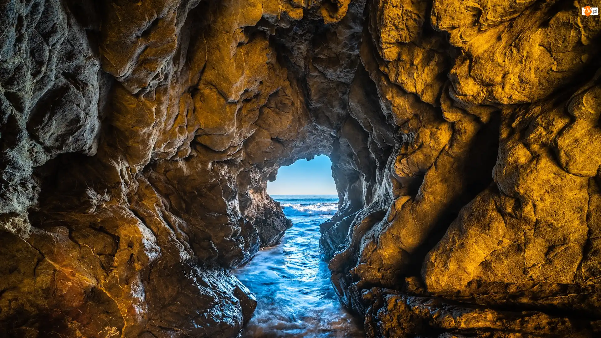 Skały, Morze, Malibu, Stany Zjednoczone, Leo Carillo Beach, Stan Kalifornia
