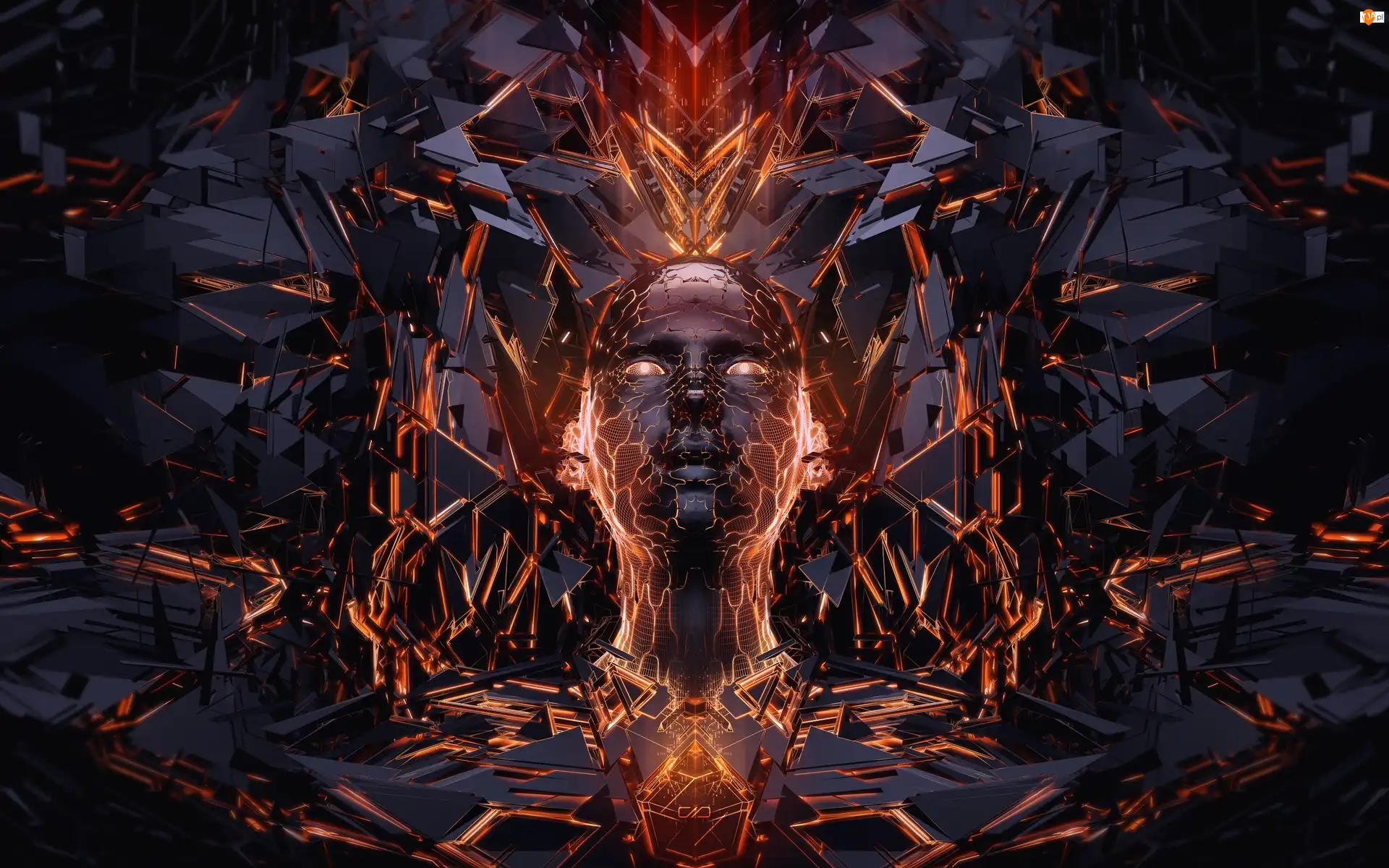 Ogień, Grafika 3D, Głowa