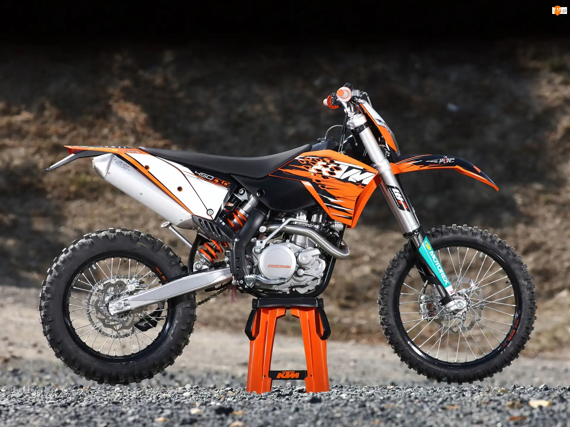 Wahacz, KTM 450 EXC, Podnośnik