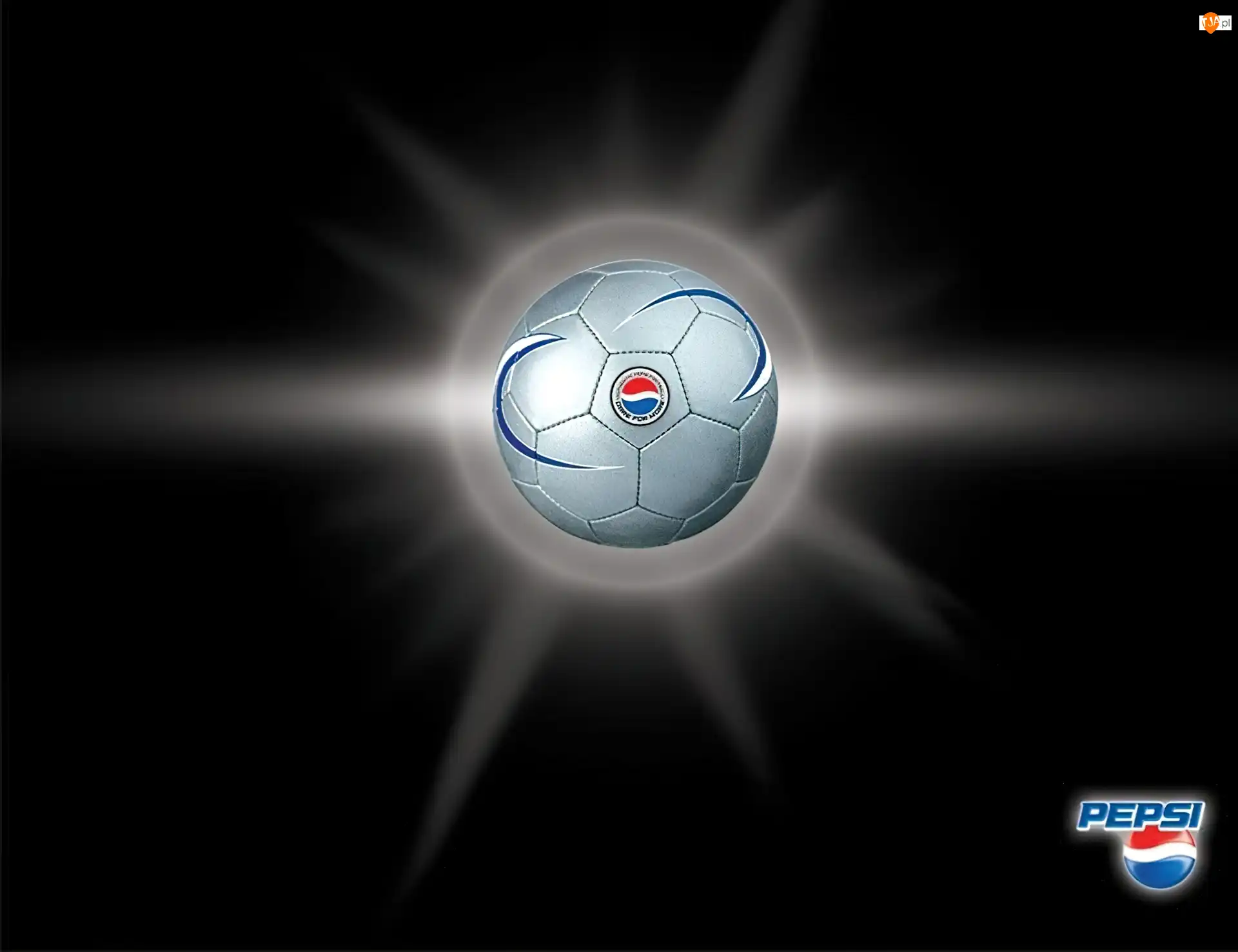 Piłka, Tło, Pepsi, Logo, Czarne