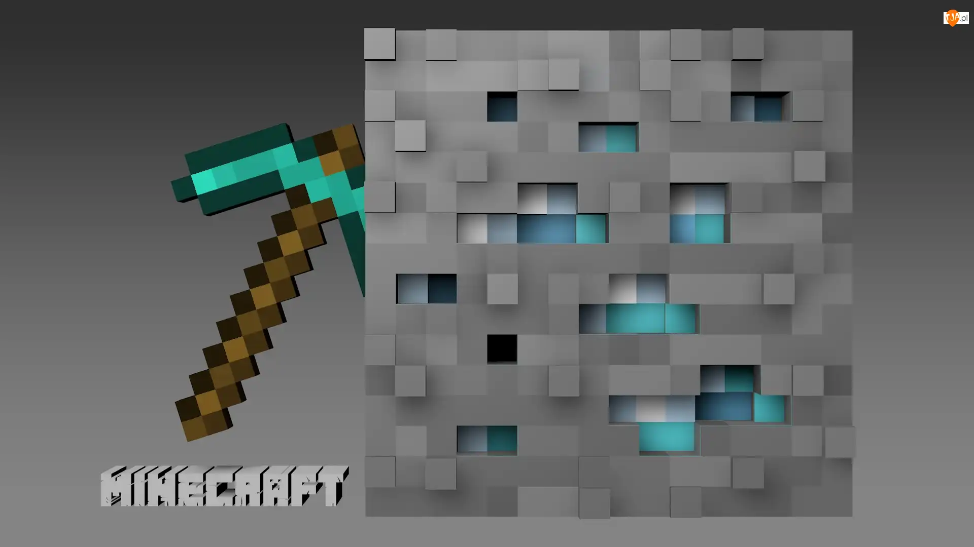 Ruda, Minecraft, Kilof, Diament