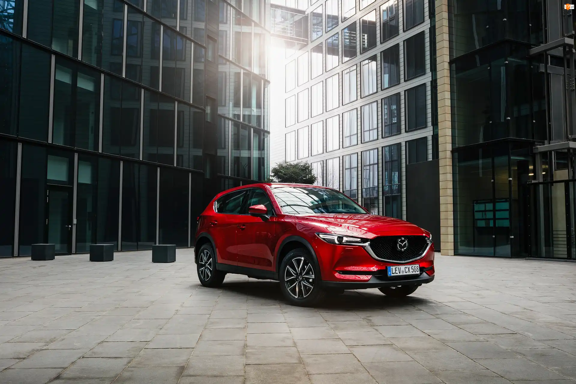 2017, Czerwona, Mazda CX-5