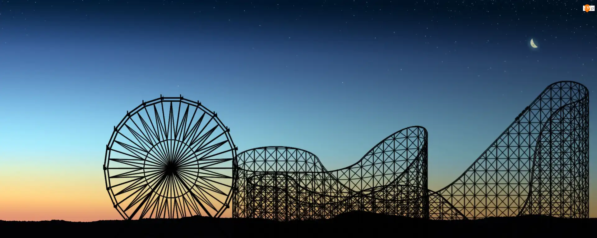Roller coaster, Wesołe miasteczko