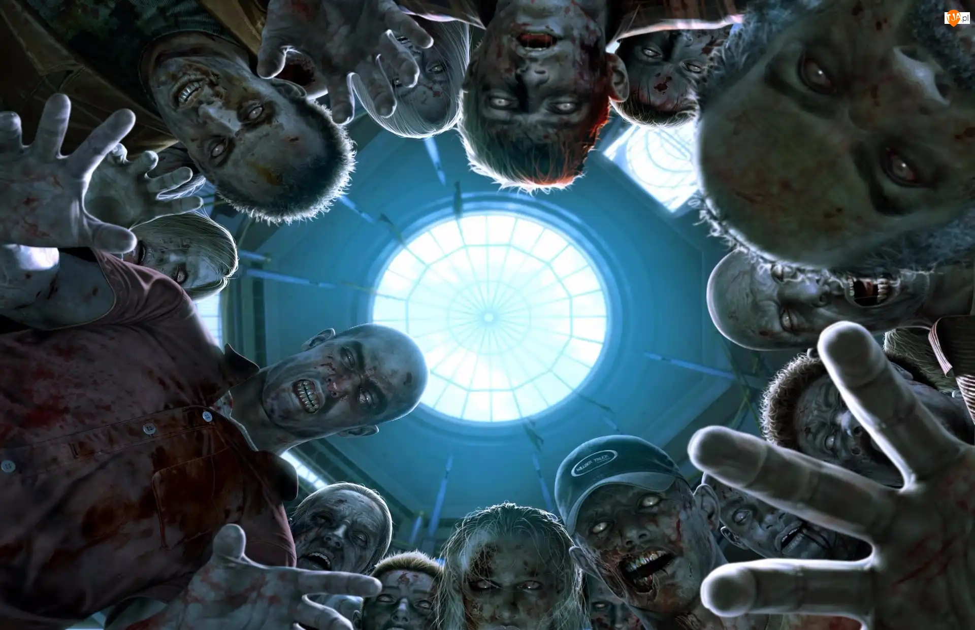 Świetlik, Zombie, Krew, Sufit