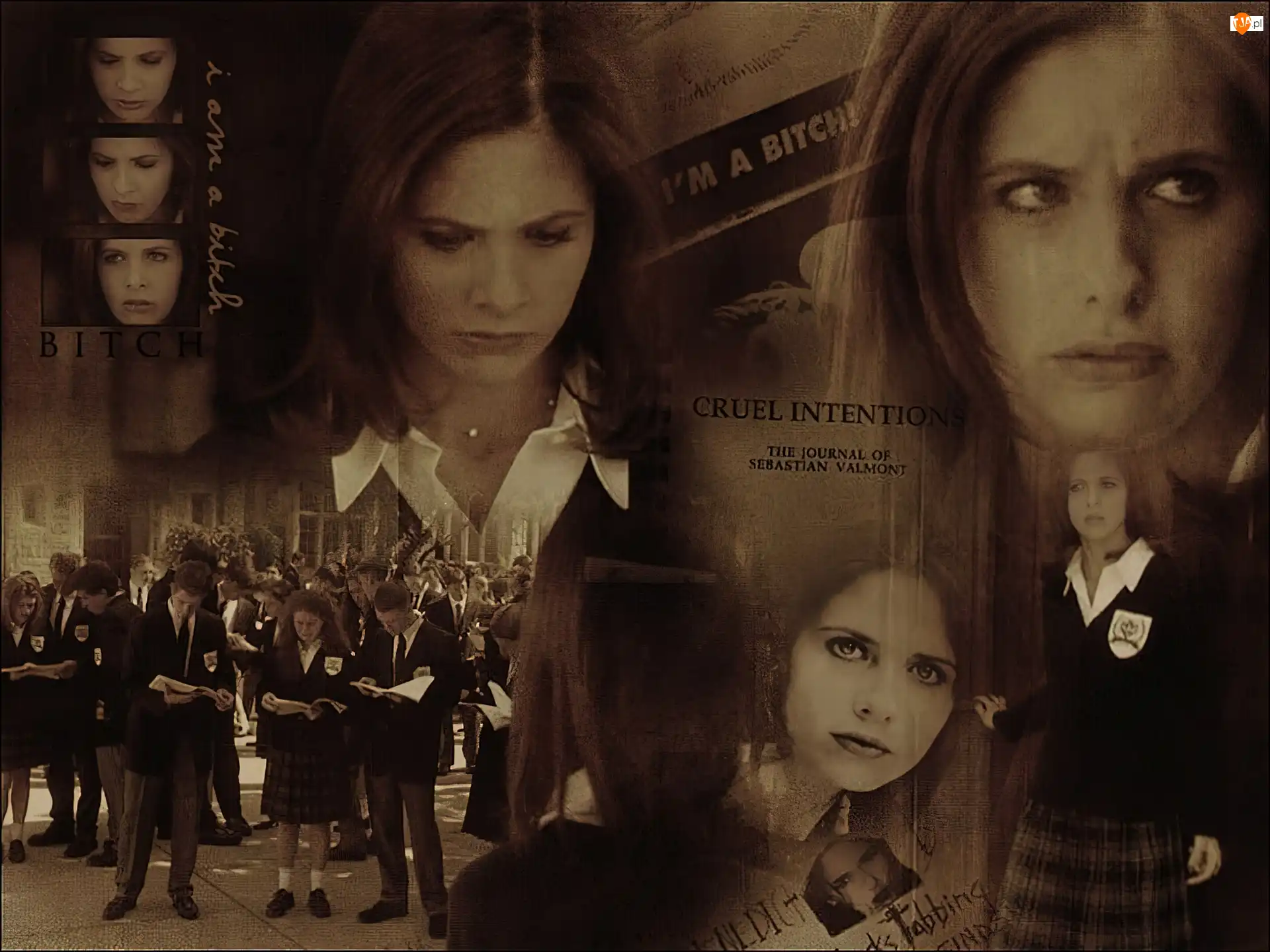 szkoła, Cruel Intensions, Sarah Michelle Gellar, mundurki
