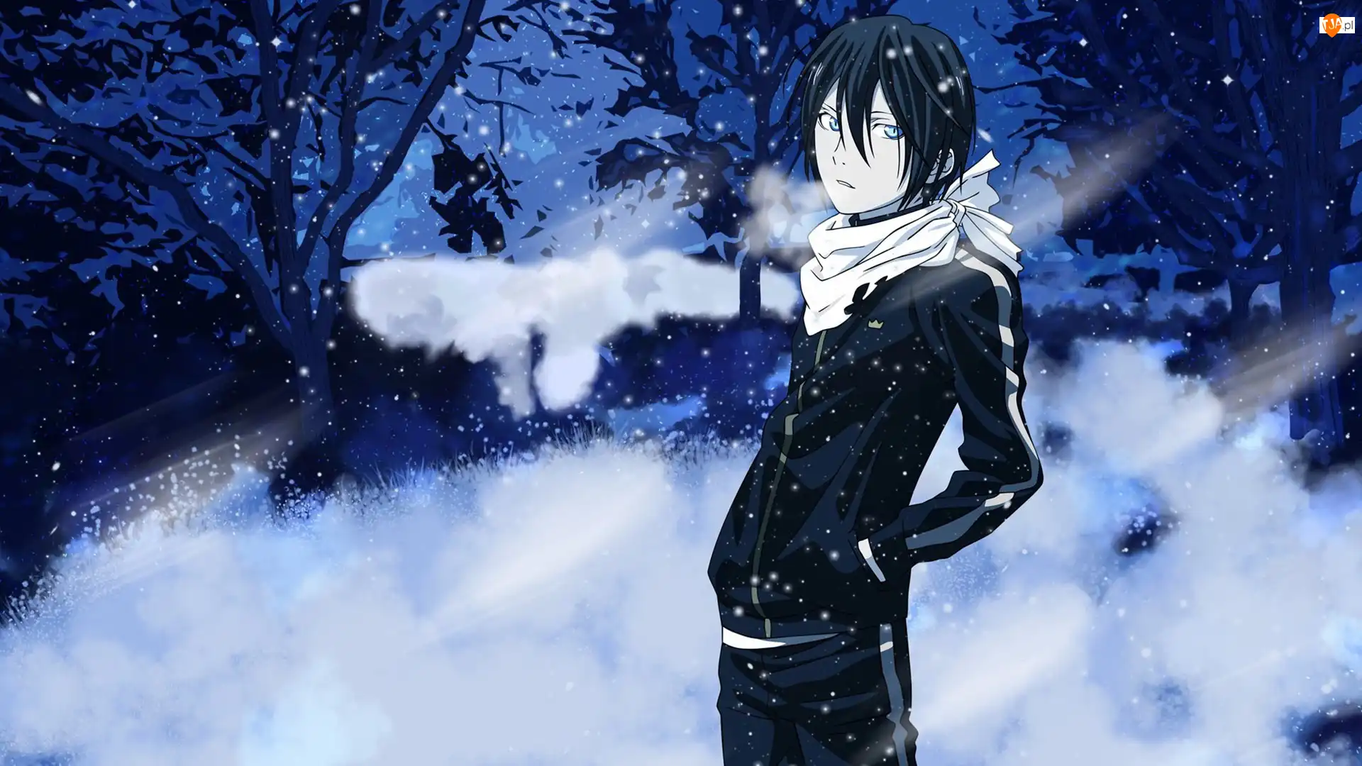 Yato, Manga, Postać, Zima, Komiks, Chłopak, Śnieg, Noragami