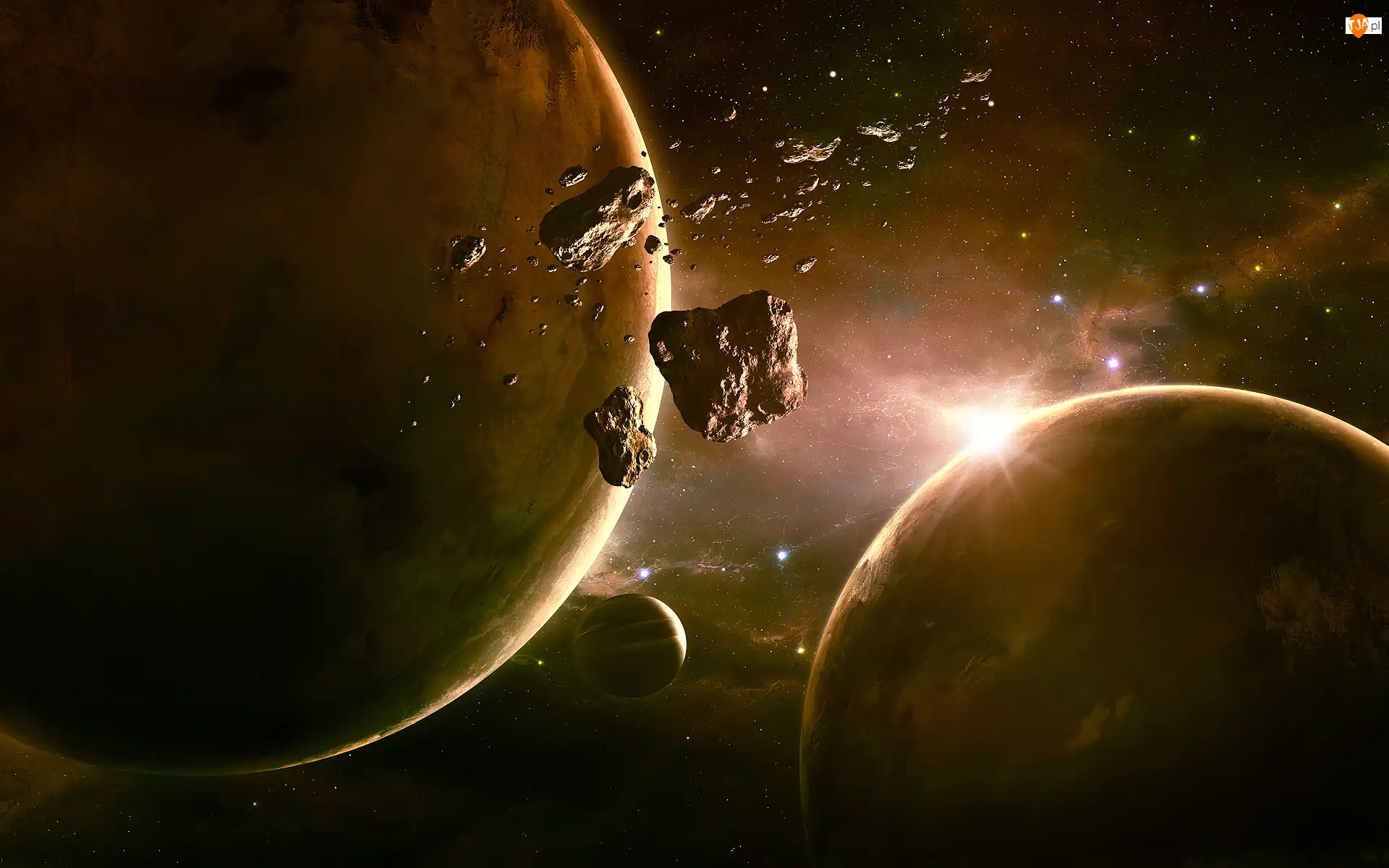 Gwiazdy, Kosmos, Planety, Asteroidy