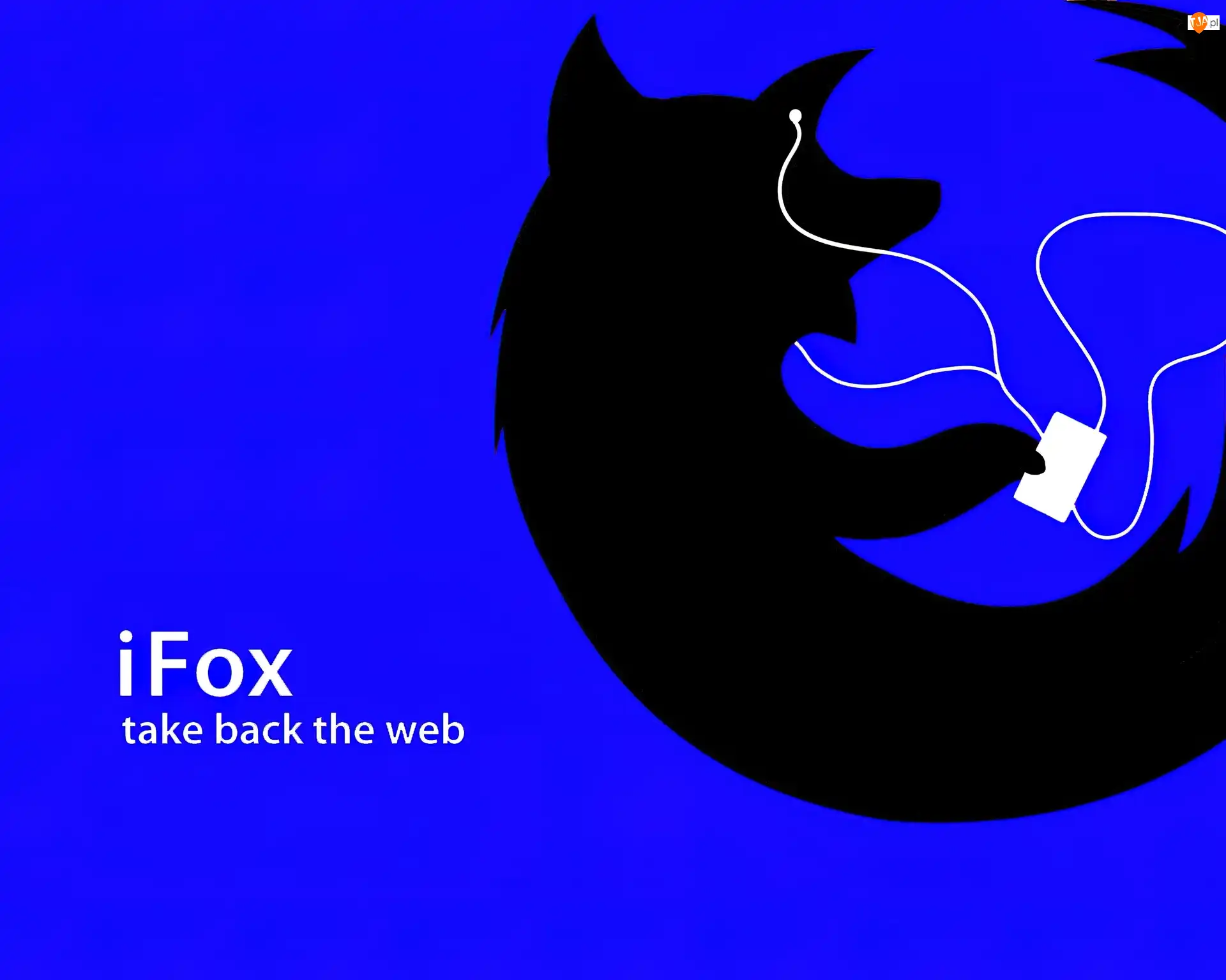 Słuchawki, Firefox, Czarny, Lisek