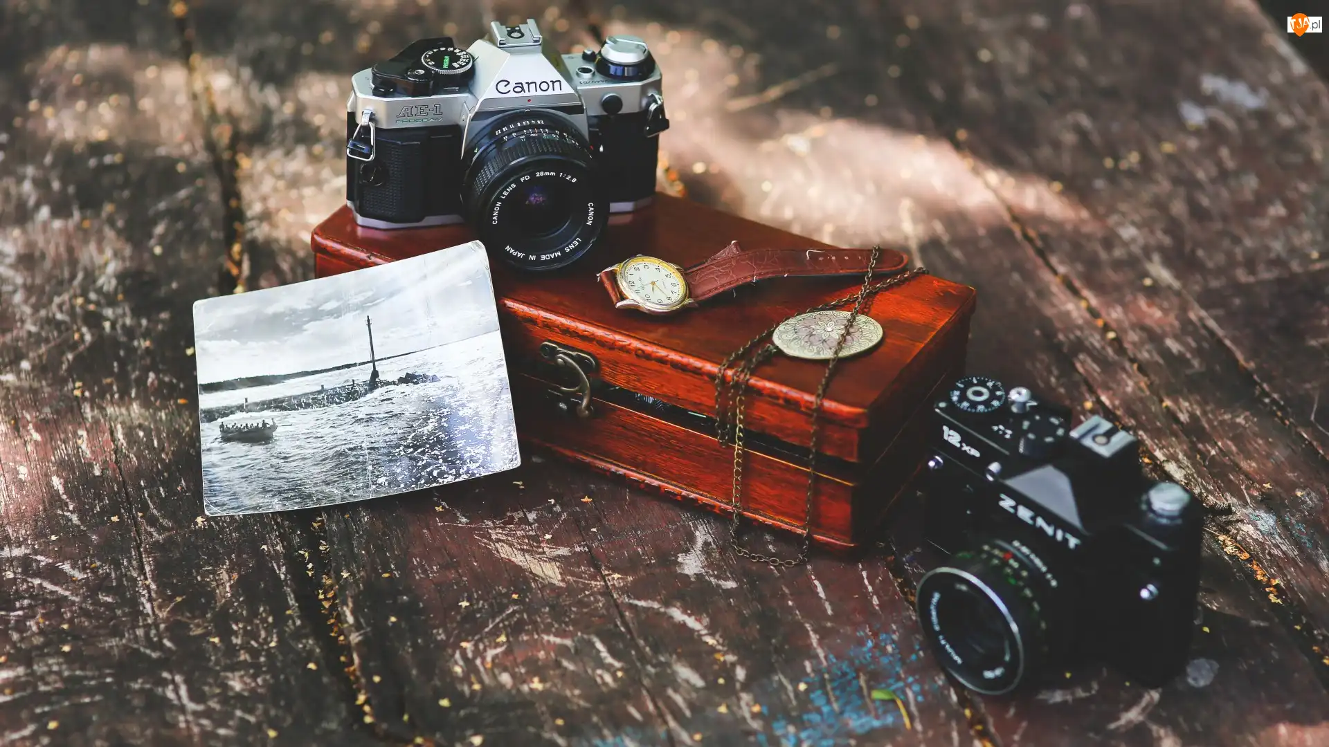 Canon, Szkatułka, Aparaty fotograficzne, Kompozycja, Zenit