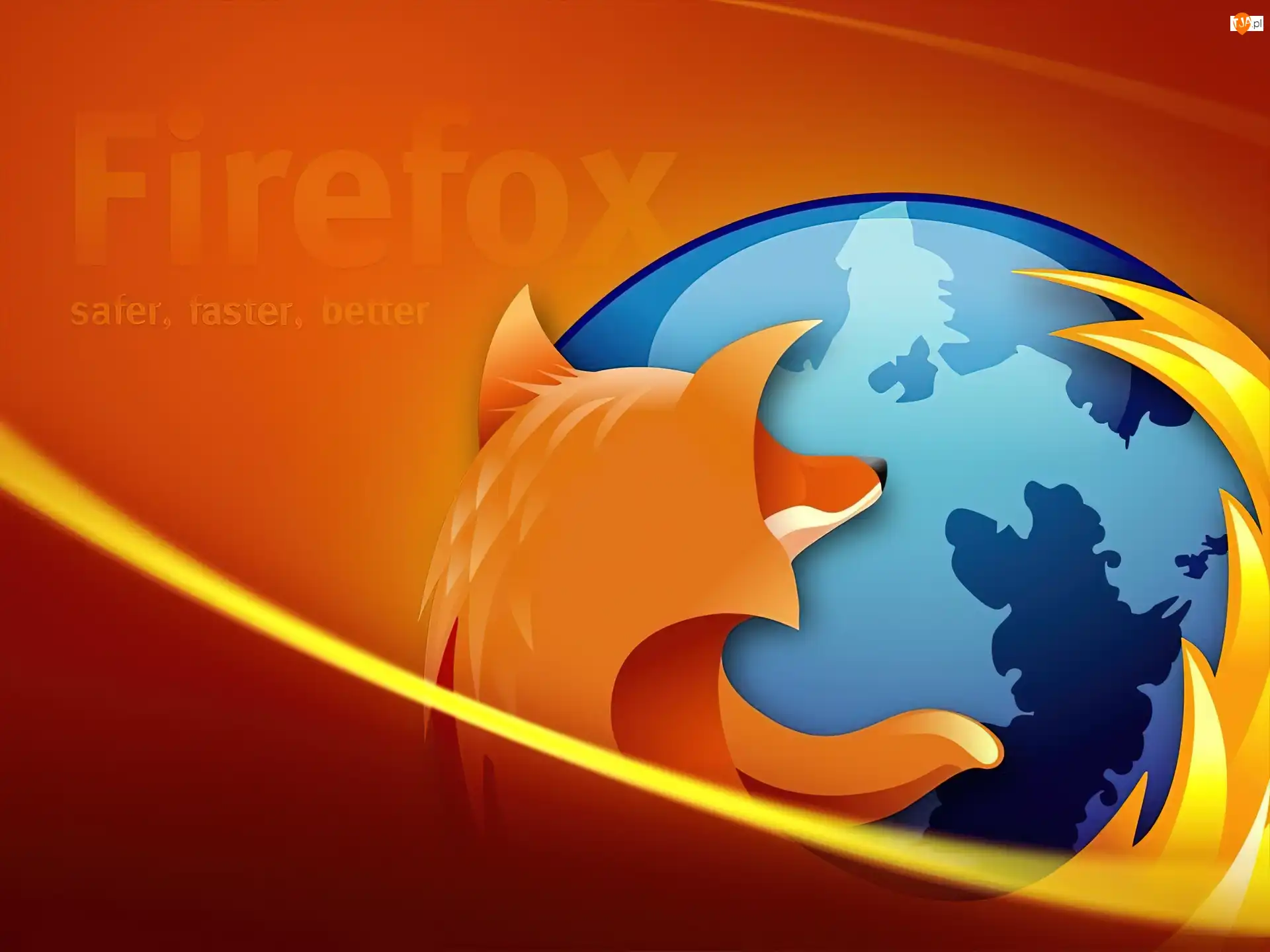 Firefox, Pomarańczowe, Tło