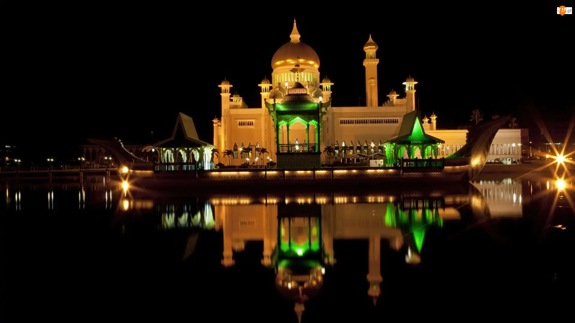 Brunei, Pałac, Łódź, Darussalam, Królewska, Morze, Sułtana