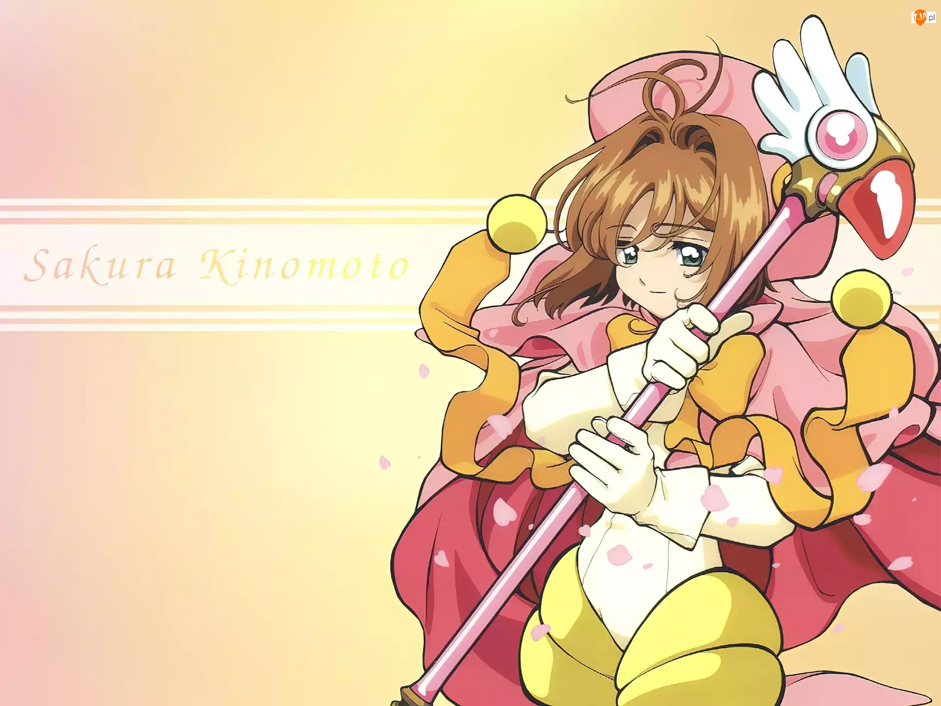 Cardcaptor Sakura, ubiór, napis, dziewczyna