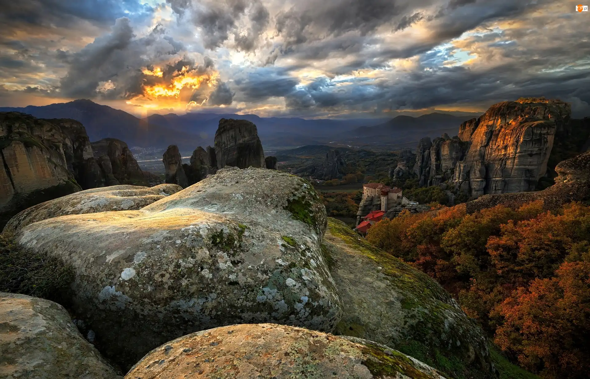 Klasztor, Góry, Grecja, Meteora, Światowego Dziedzictwa UNESCO