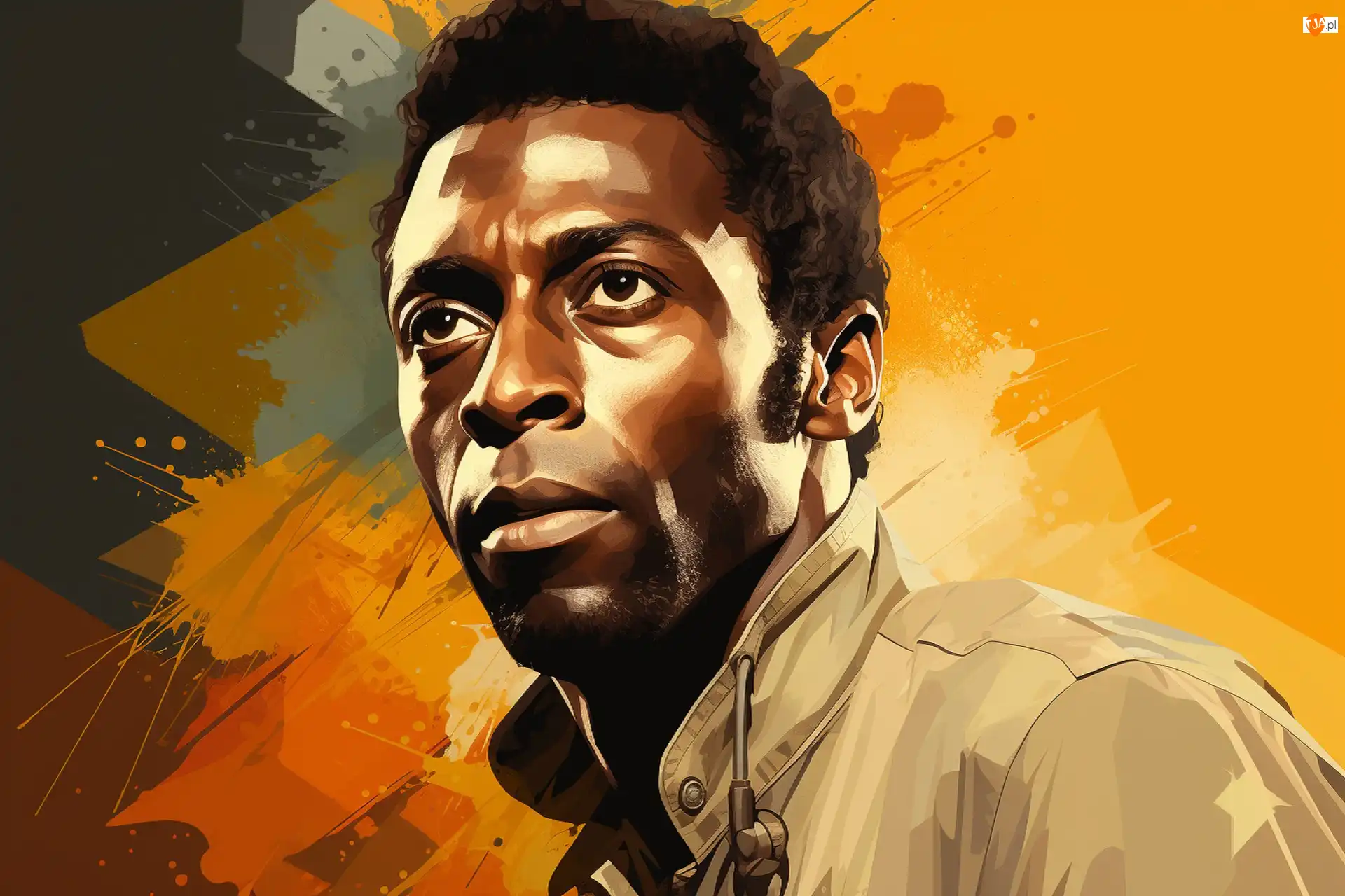 Piłkarz, Grafika, Edson Arantes do Nascimento, Mężczyzna, Pele