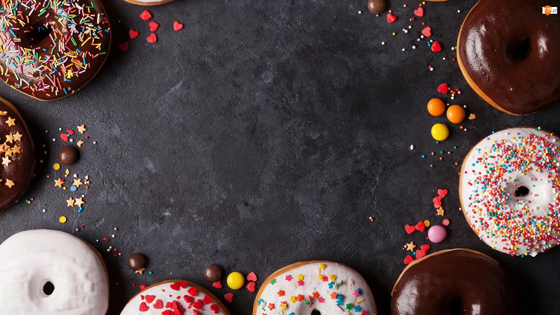 Posypka, Pączki, Donuty