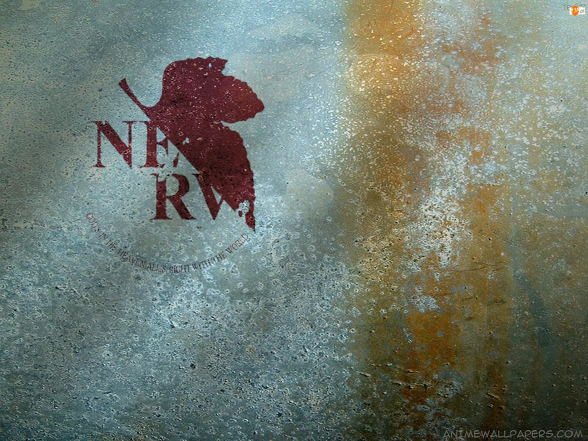 logo, Neon Genesis Evangelion, liść