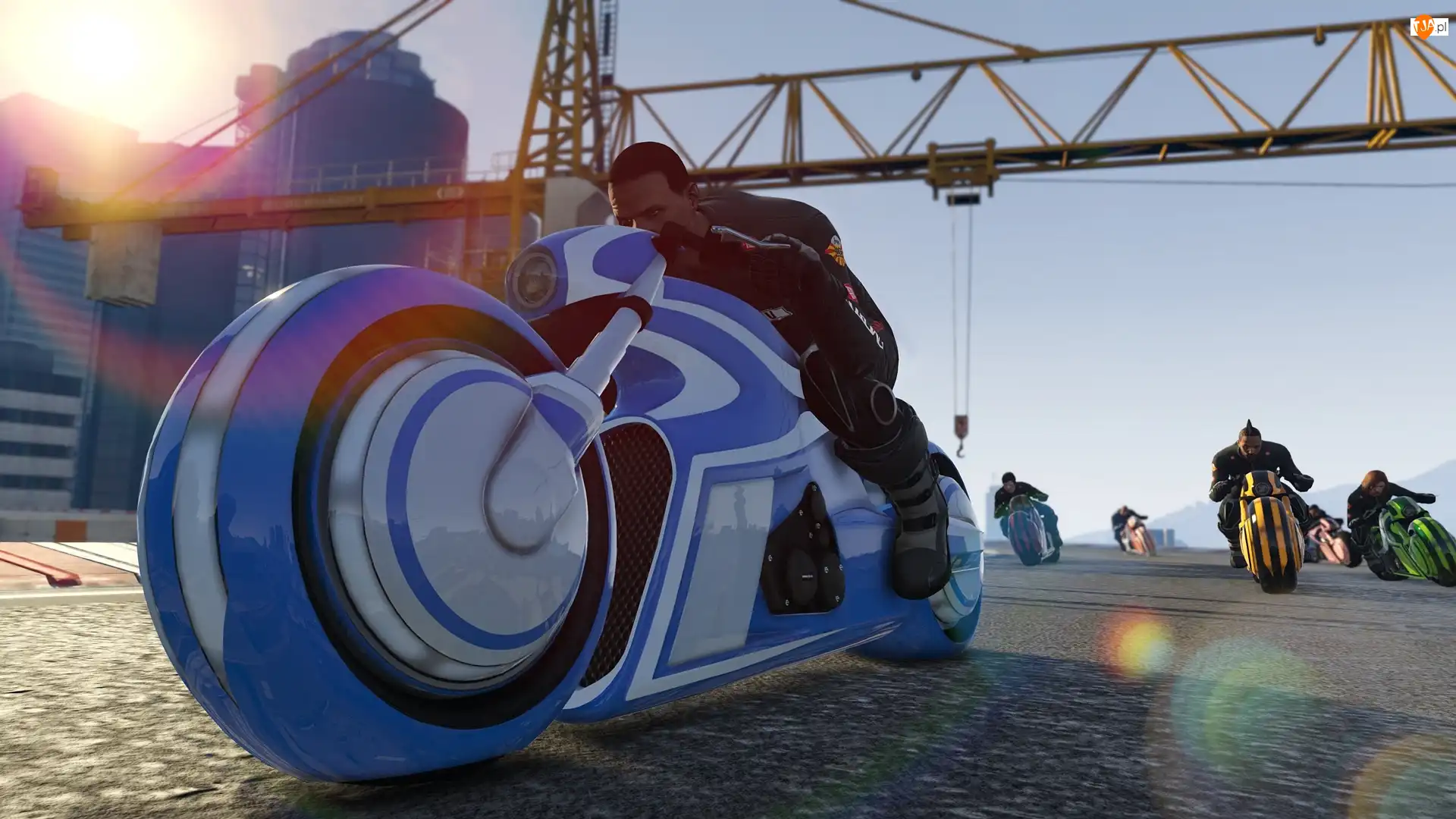 Gra, GTA 5, Motocykle, Wyścig, Grand Theft Auto V