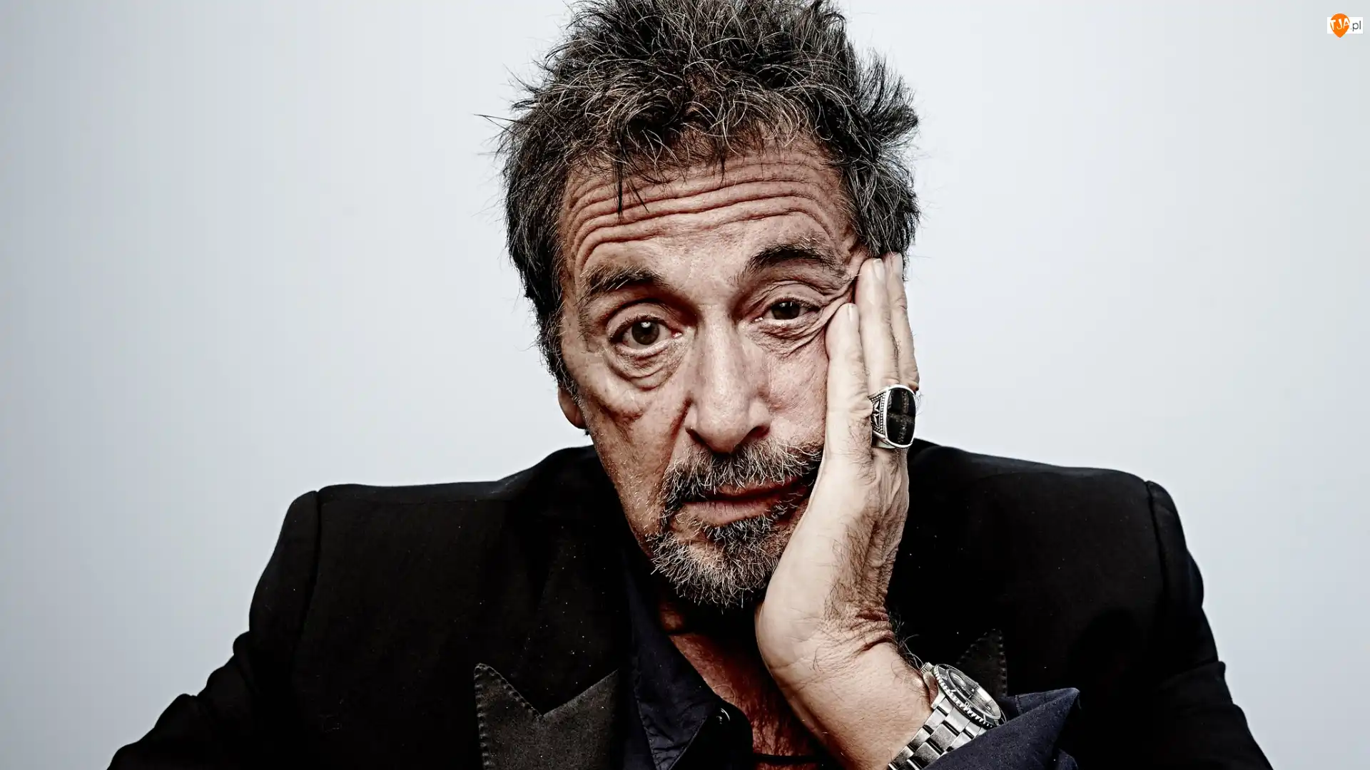 Al Pacino, Aktor, Wąsy, Zegarek, Broda, Pierścień