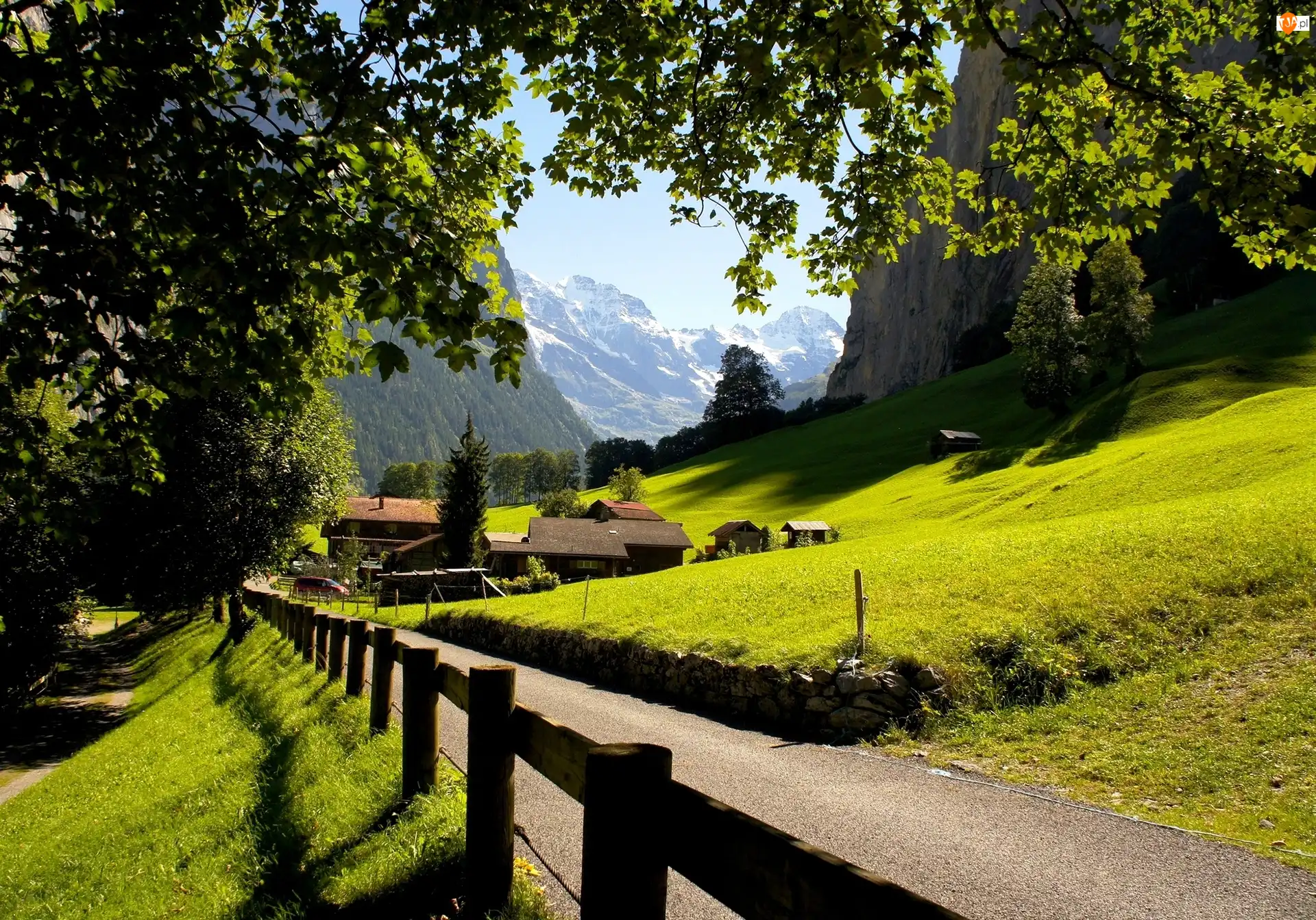 Camping Jungfrau, Szwajcaria, Droga, Góry, Lauterbrunnen